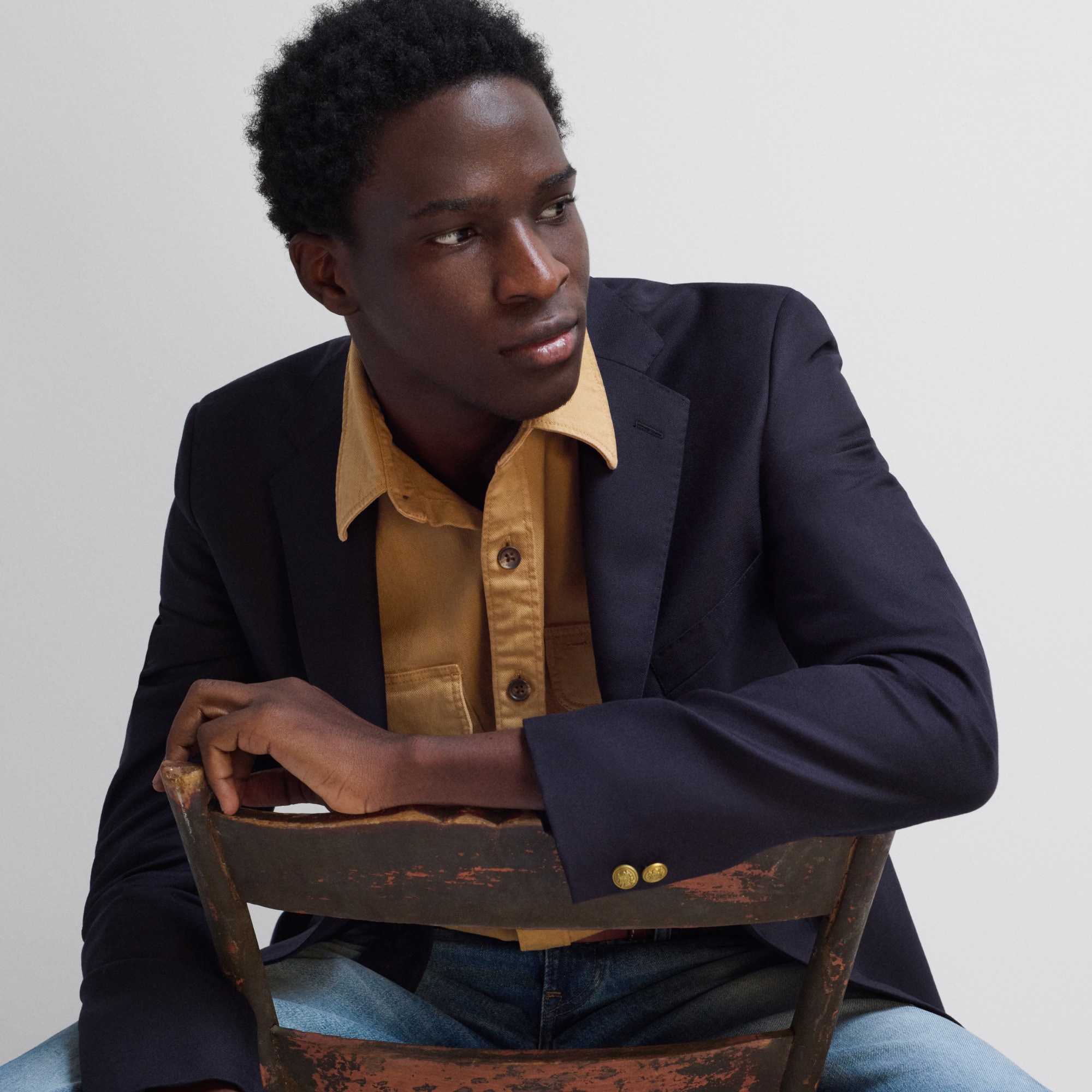 BLAZER PLEATS ミニドレス サイズ2 ネイビー BLAZER PLEATS ミニドレス サイズ2 ネイビー MOUSSY | BLAZER PLEATS