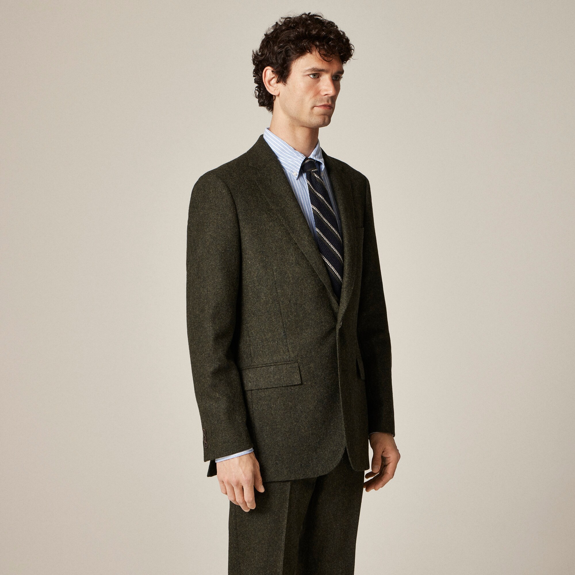 Ludlow Slim-fit Suit Jacket In English Donegal Wool Tweed For Men