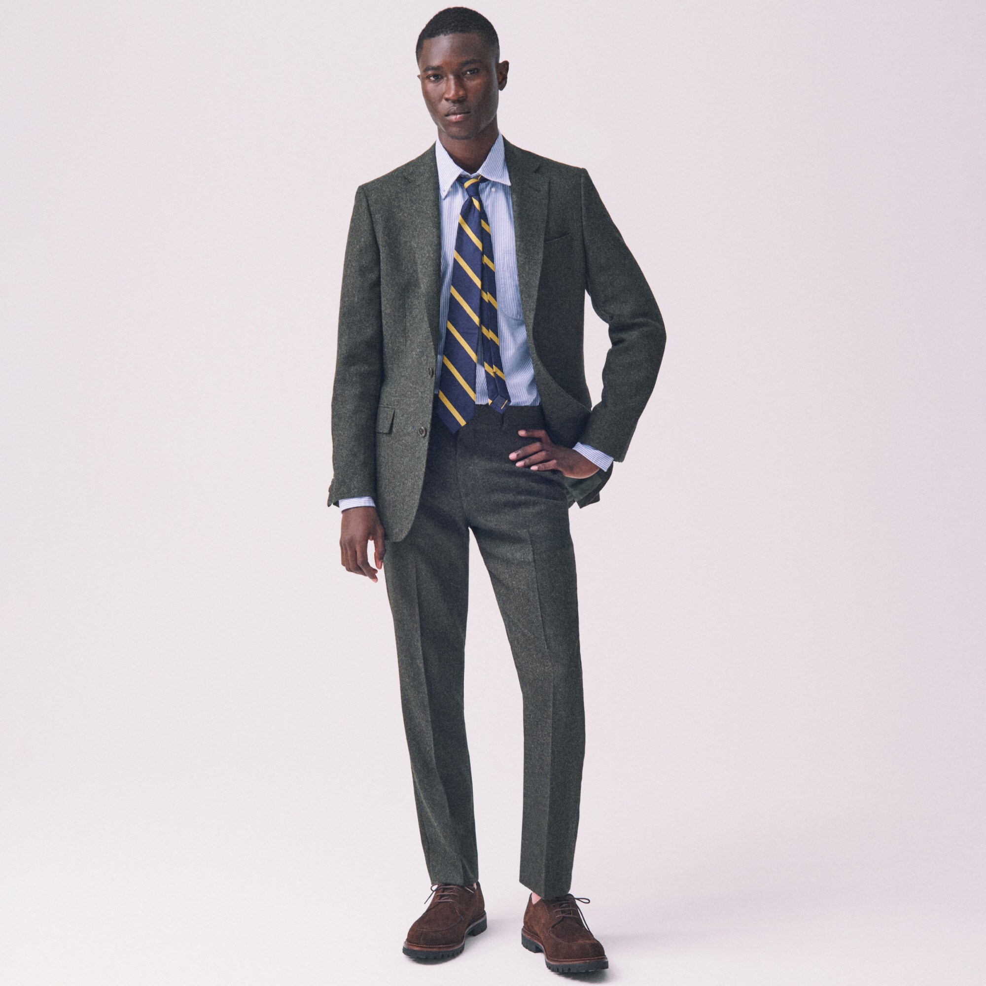 Ludlow Slim-fit Suit Pant In English Donegal Wool Tweed For Men