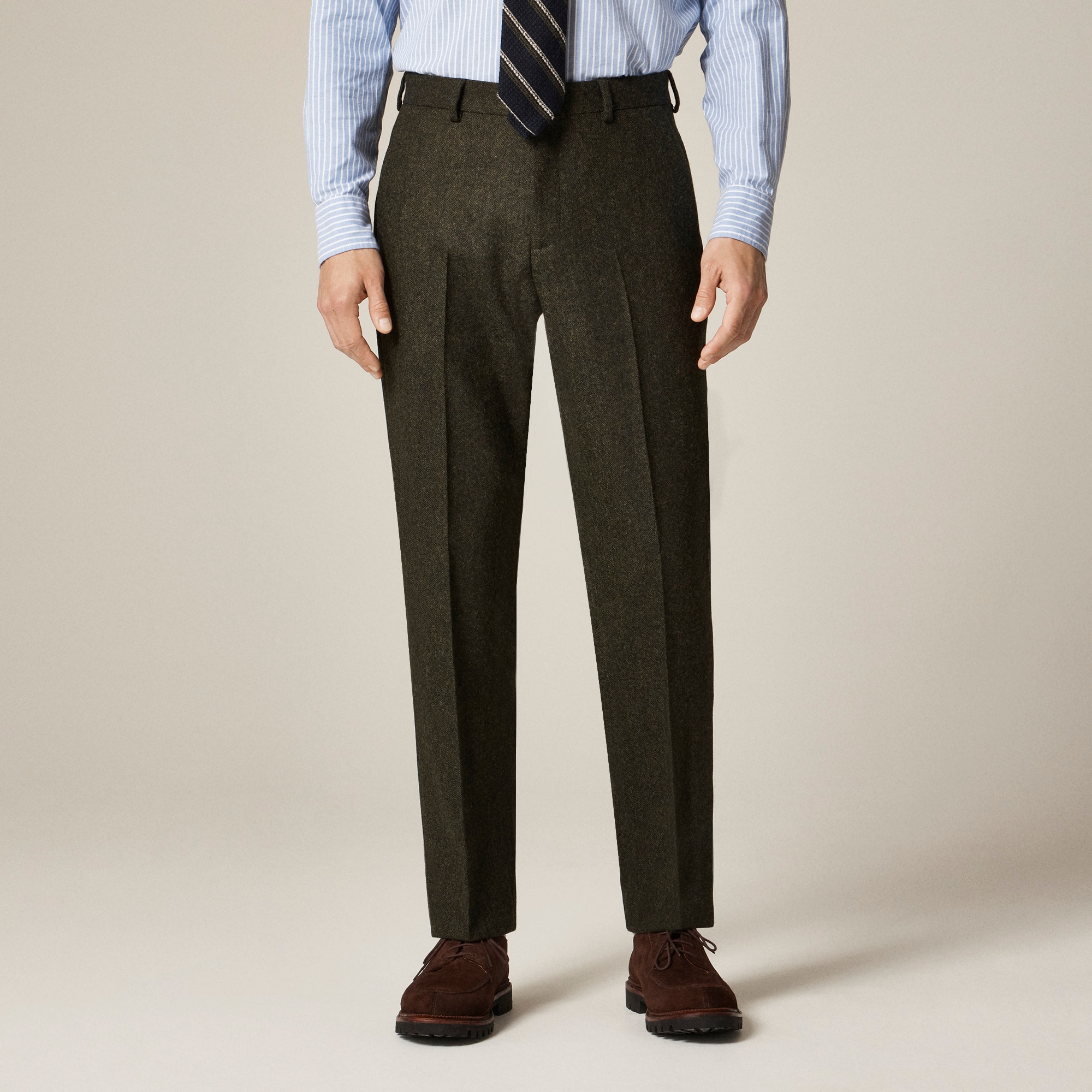 Ludlow Slim-fit suit pant in English donegal wool tweed