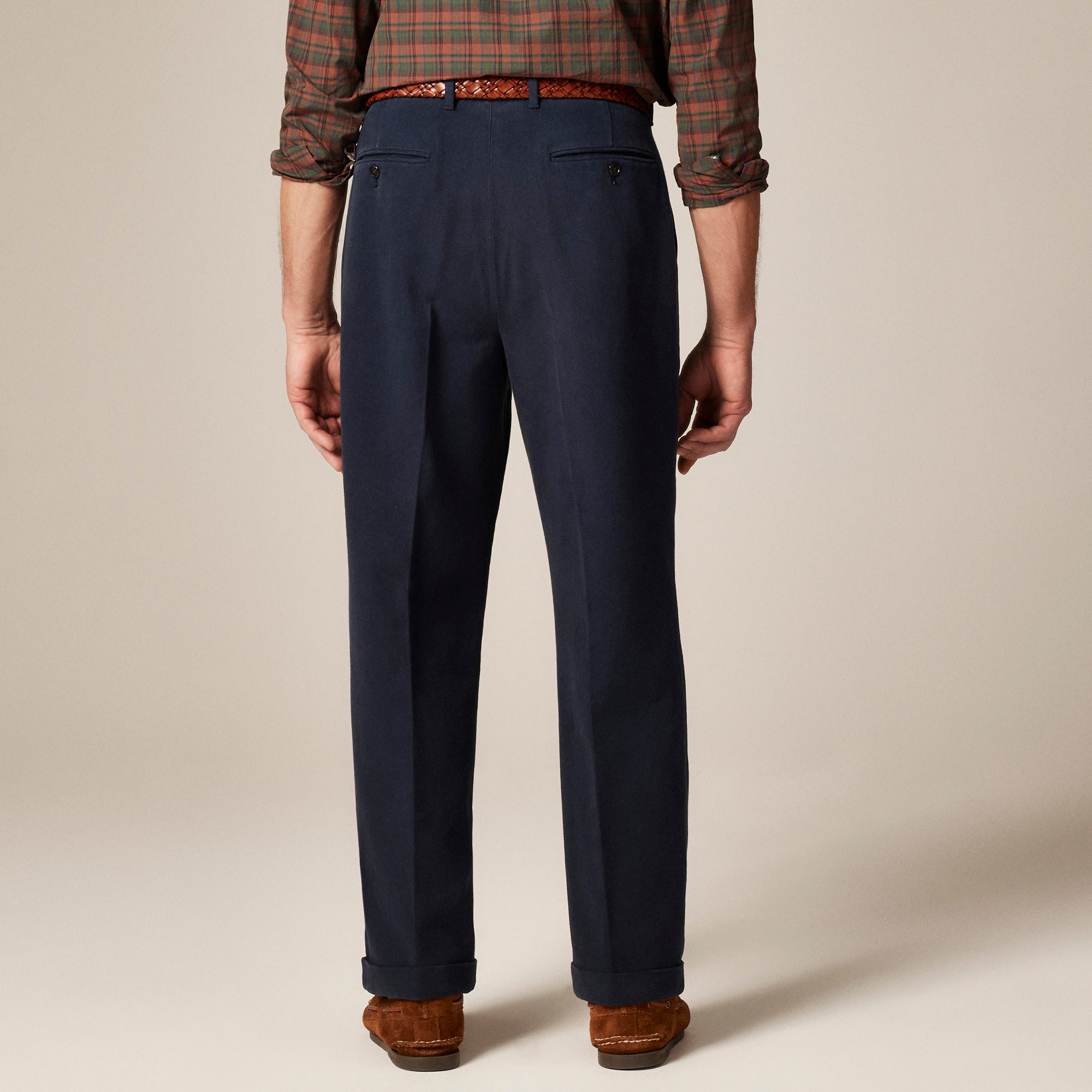 Relaxed-fit Suit Pant In Garment-dyed Italian Cotton Twill For Men | J.Crew