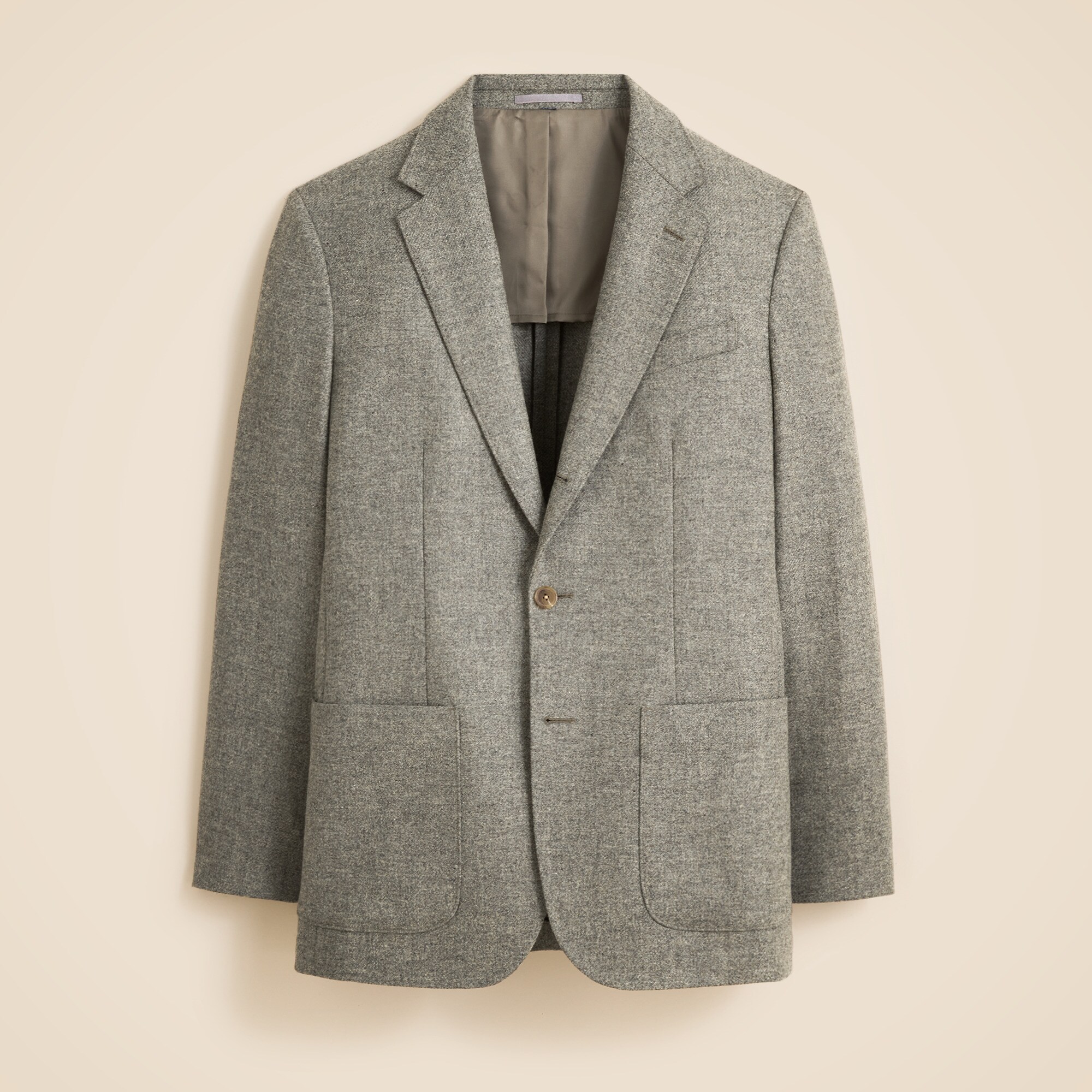 Relaxed-fit suit jacket in English merino wool