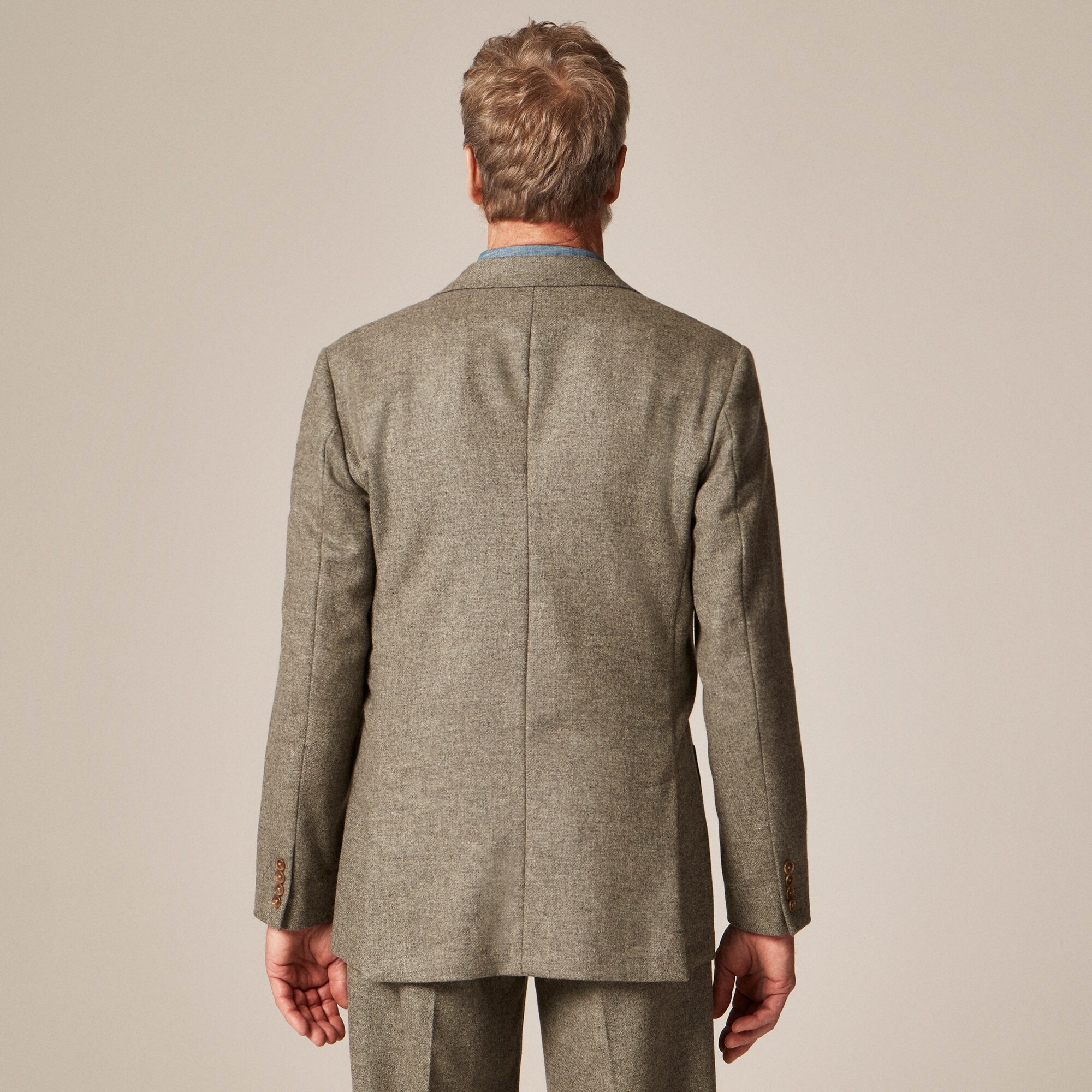 Relaxed-fit suit jacket in English merino wool