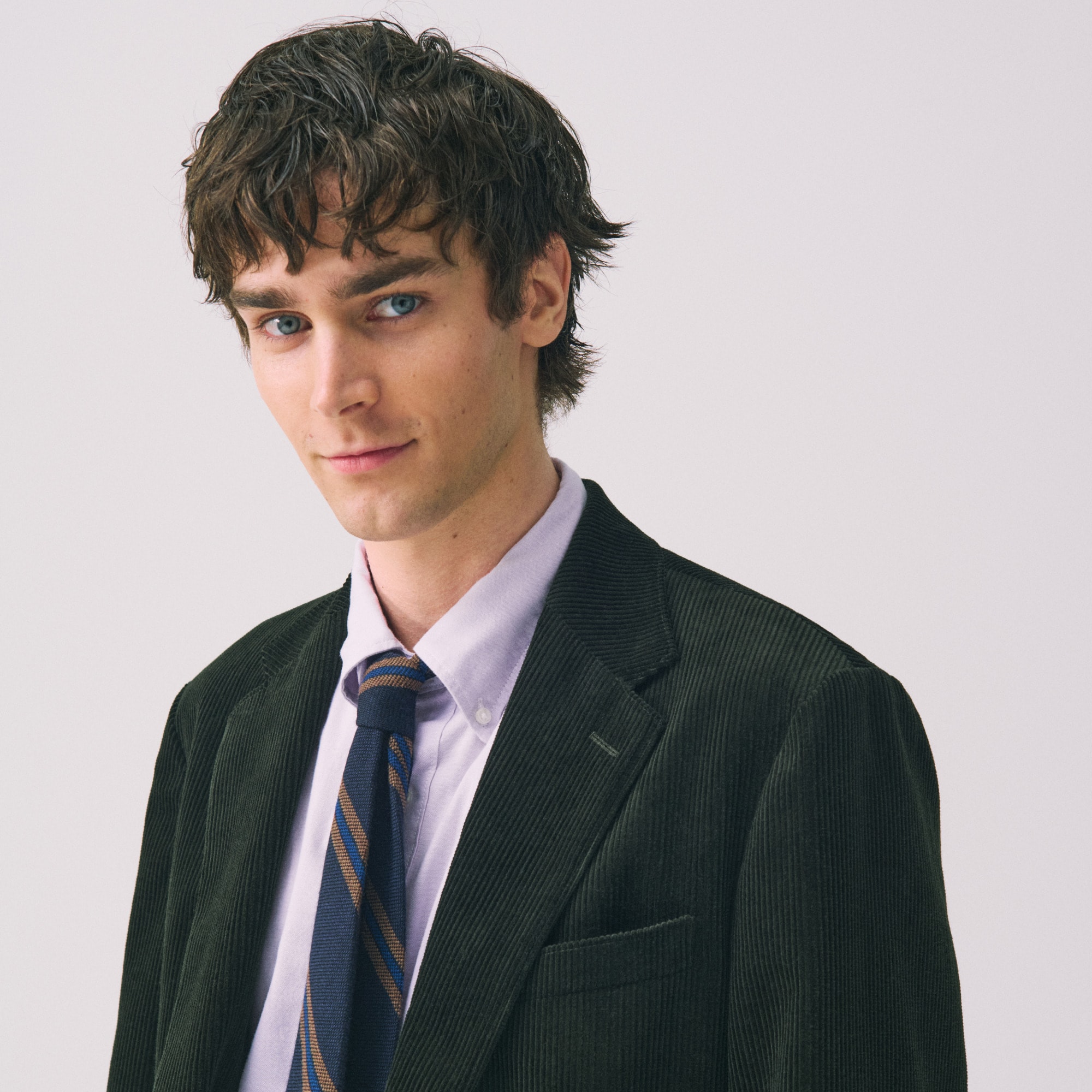 Crosby Classic-fit suit jacket in Italian corduroy