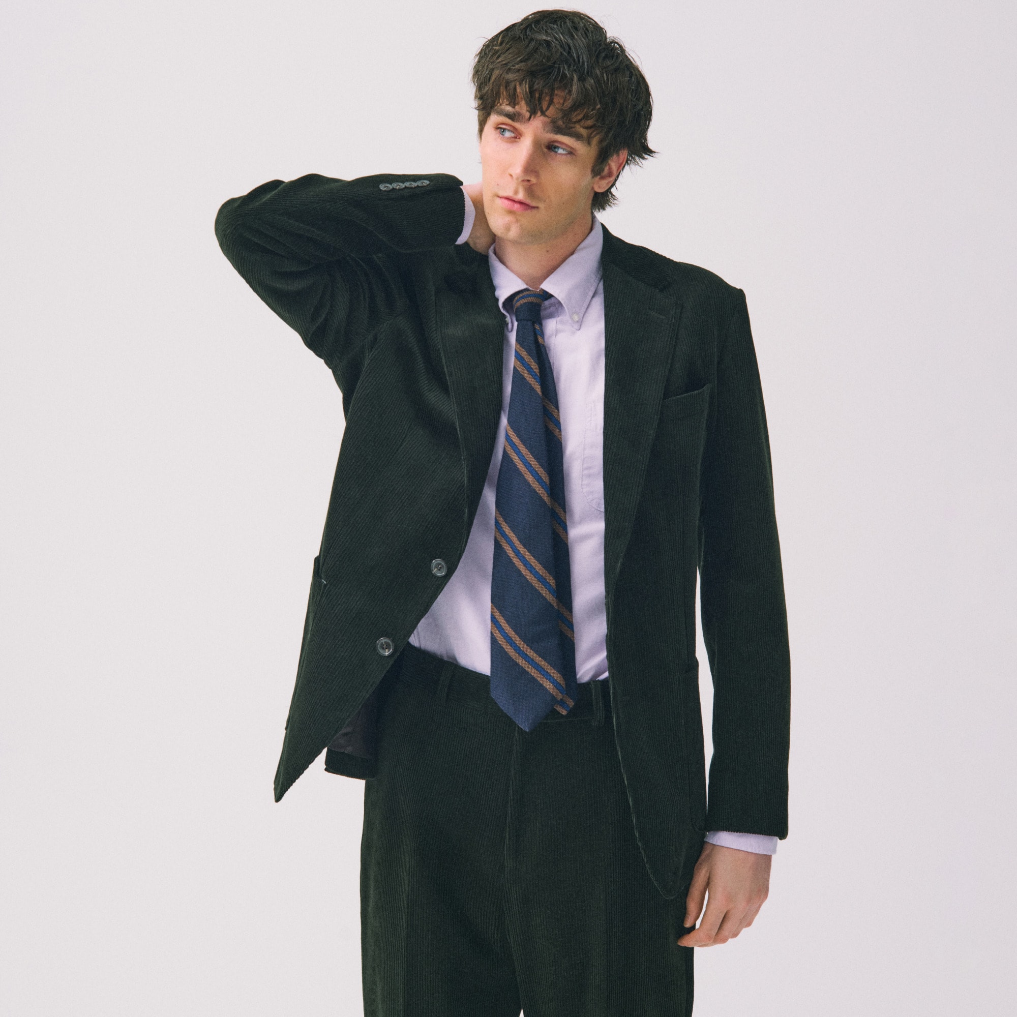 Crosby Classic-fit suit jacket in Italian corduroy