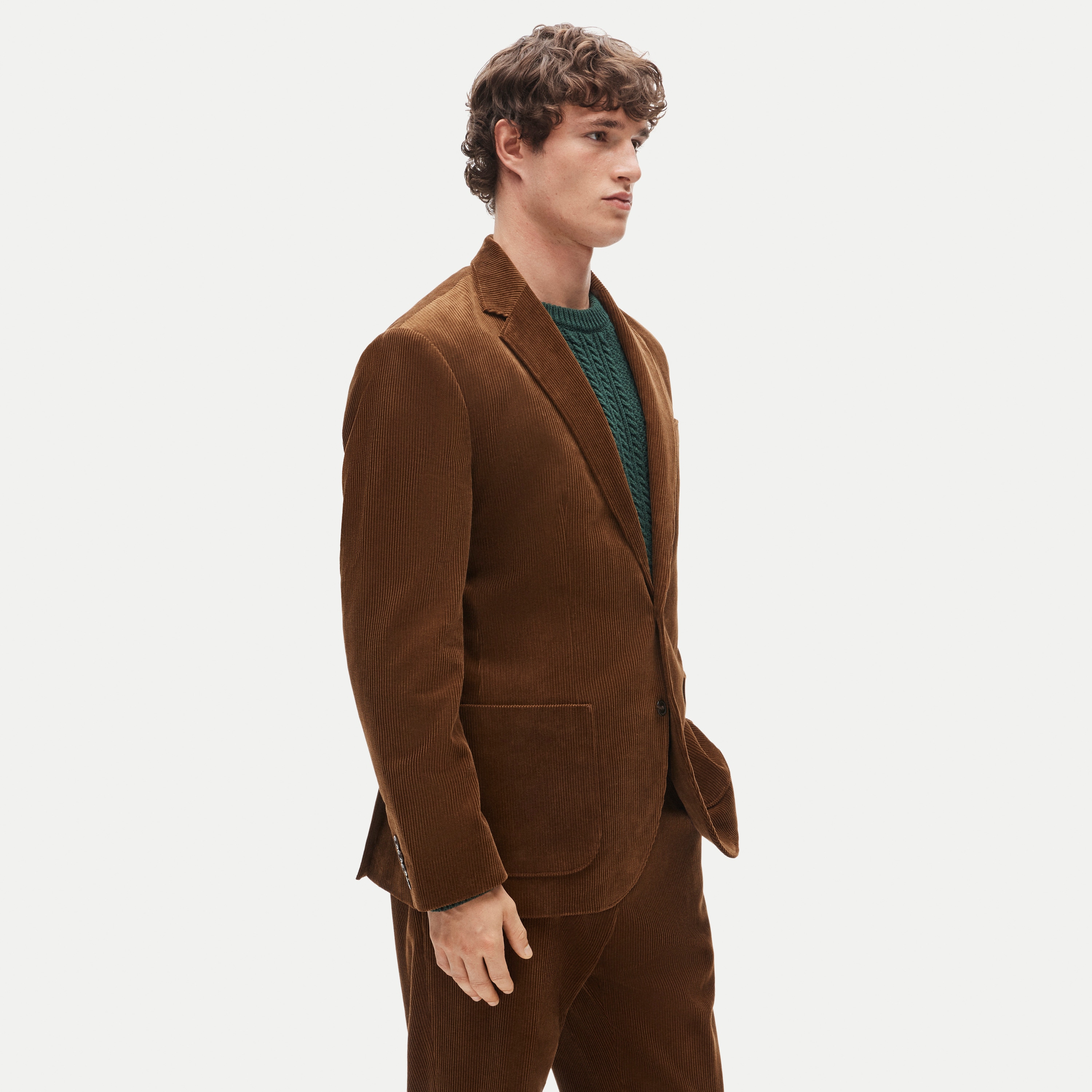 Crosby Classic-fit suit jacket in Italian corduroy