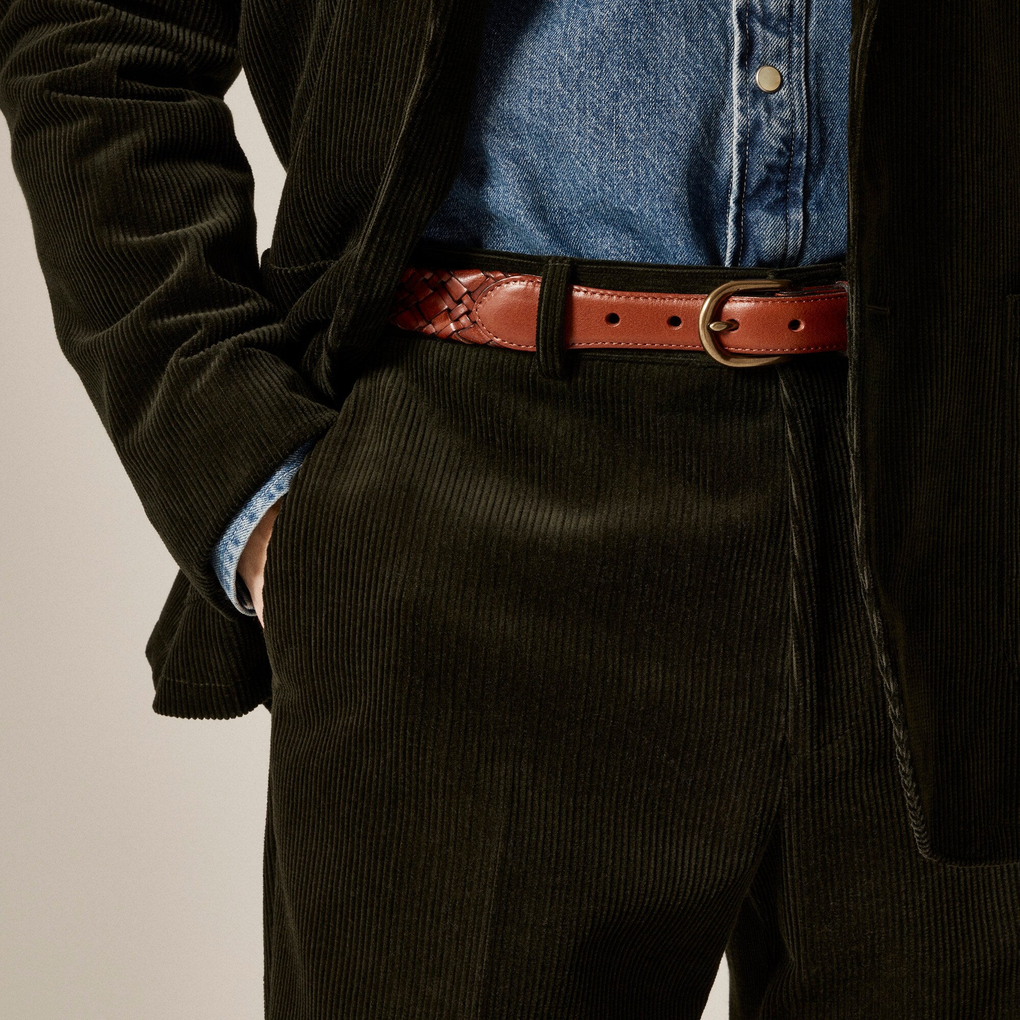 Crosby Classic-fit suit pant in Italian corduroy