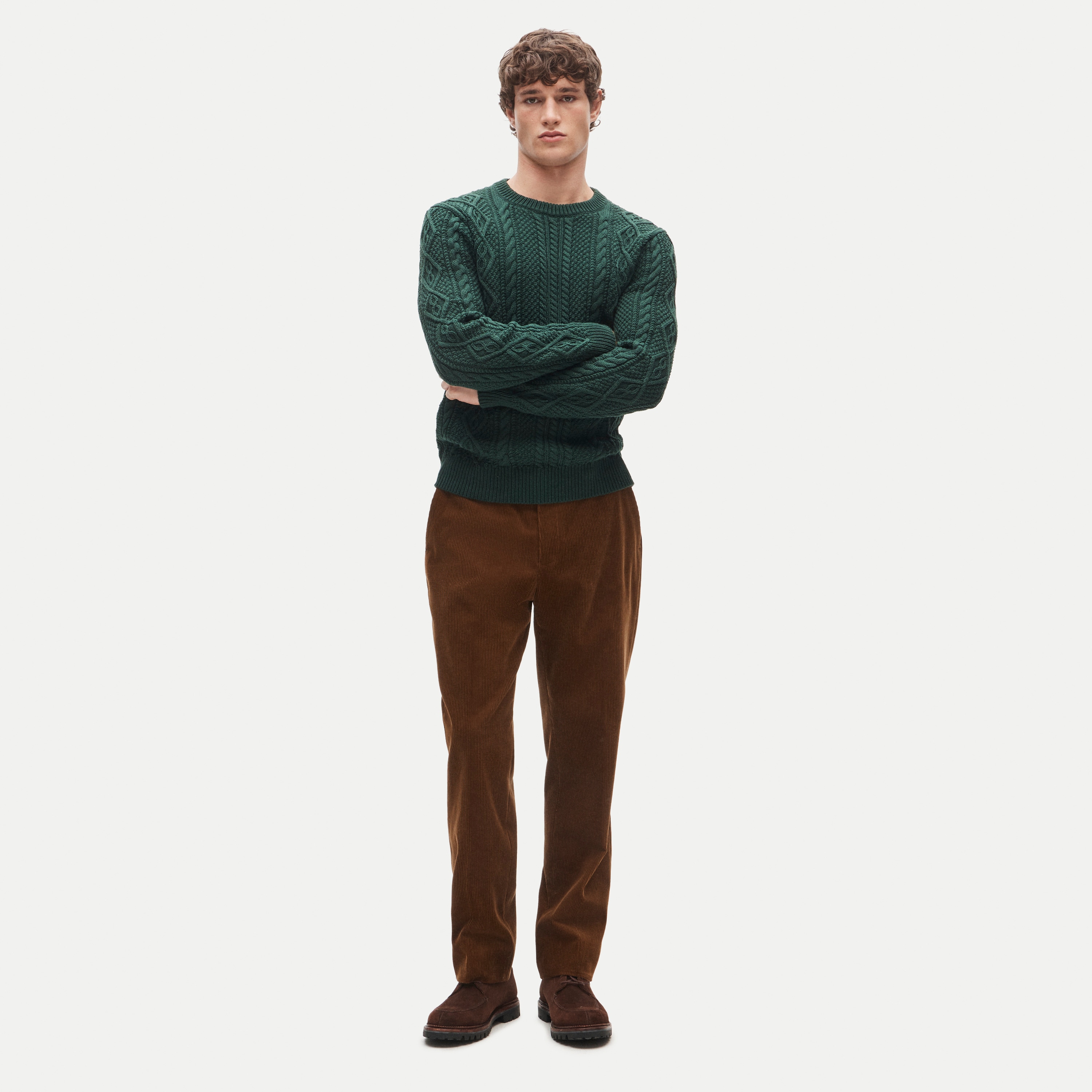 Crosby Classic-fit suit pant in Italian corduroy