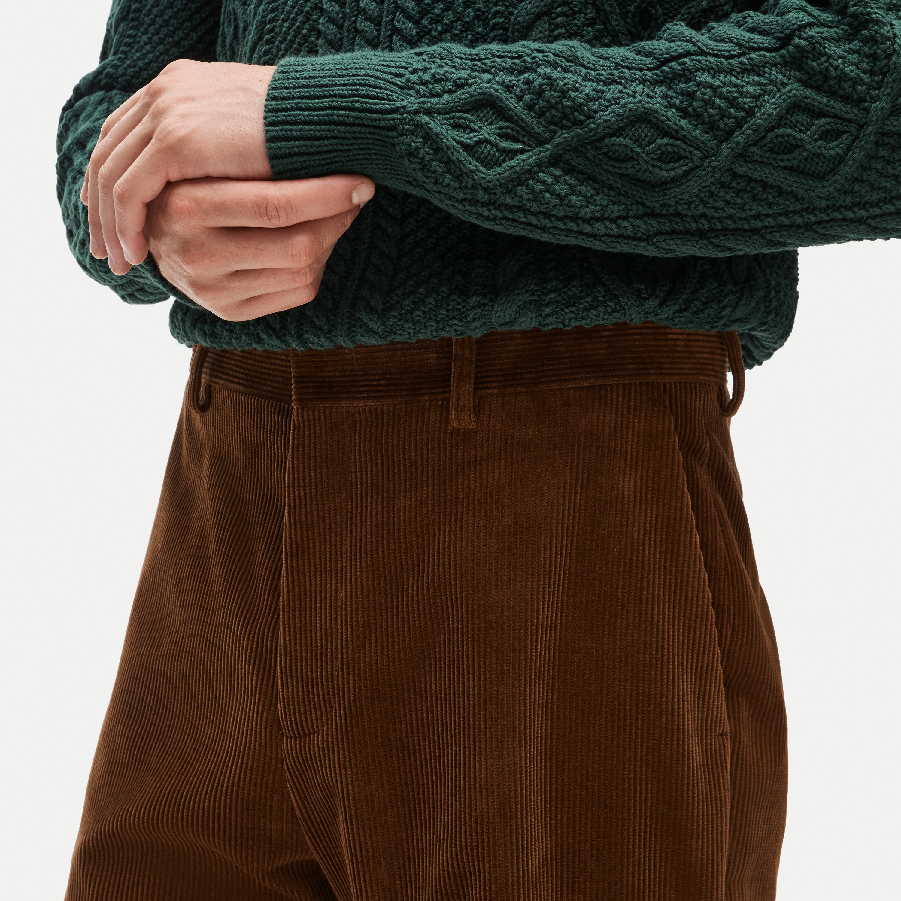 Crosby Classic-fit suit pant in Italian corduroy