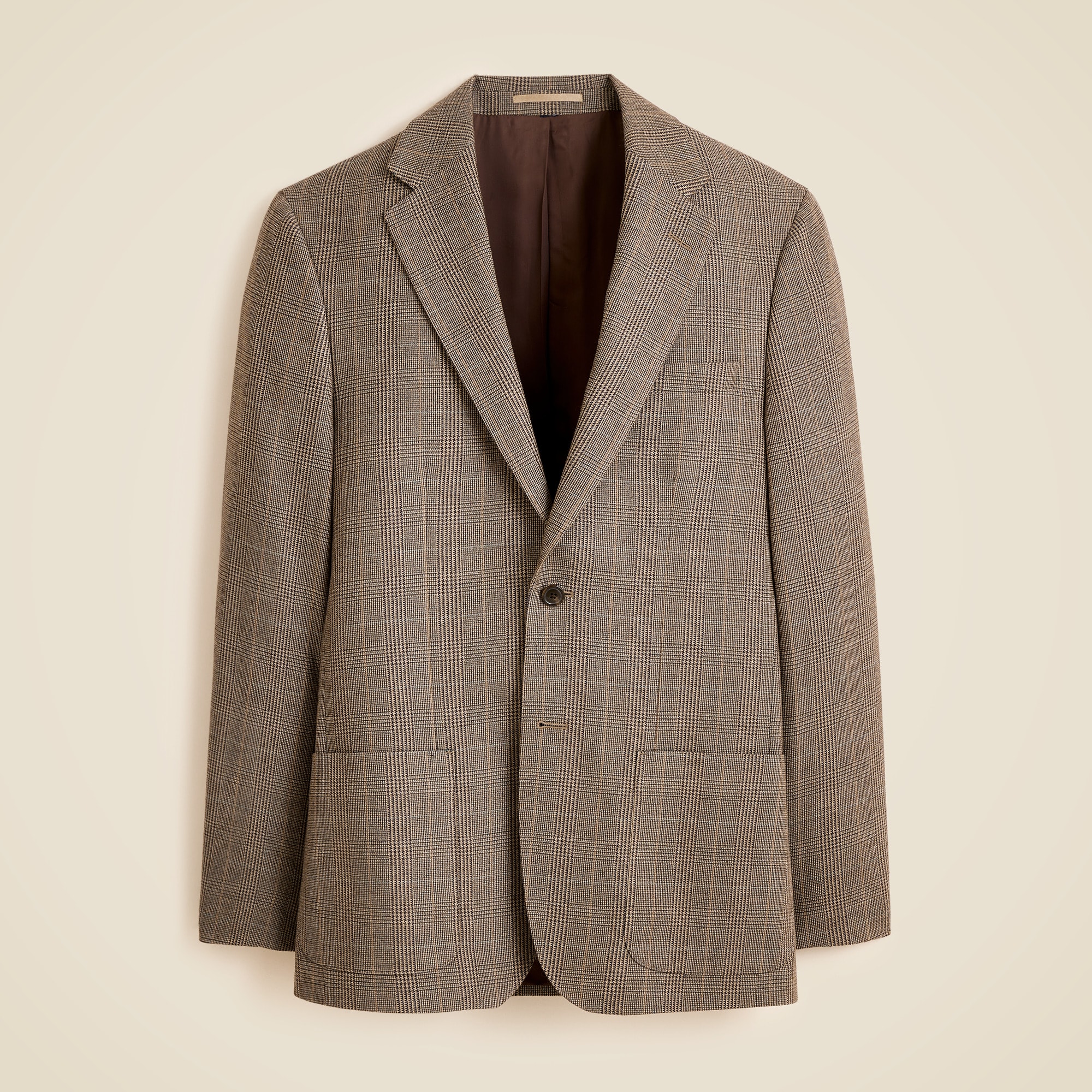 Blazer in English cotton-wool blend twill