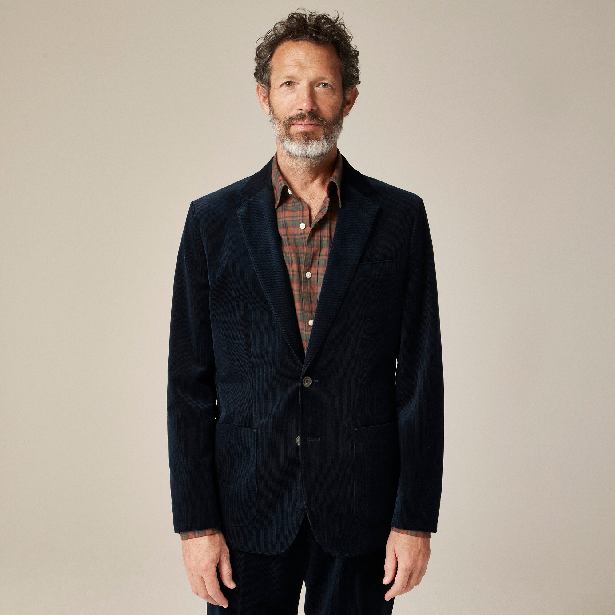 Giacca Da Cena J.Crew Ludlow Uomo 34S Cotone Quadretti Nuova Etichette