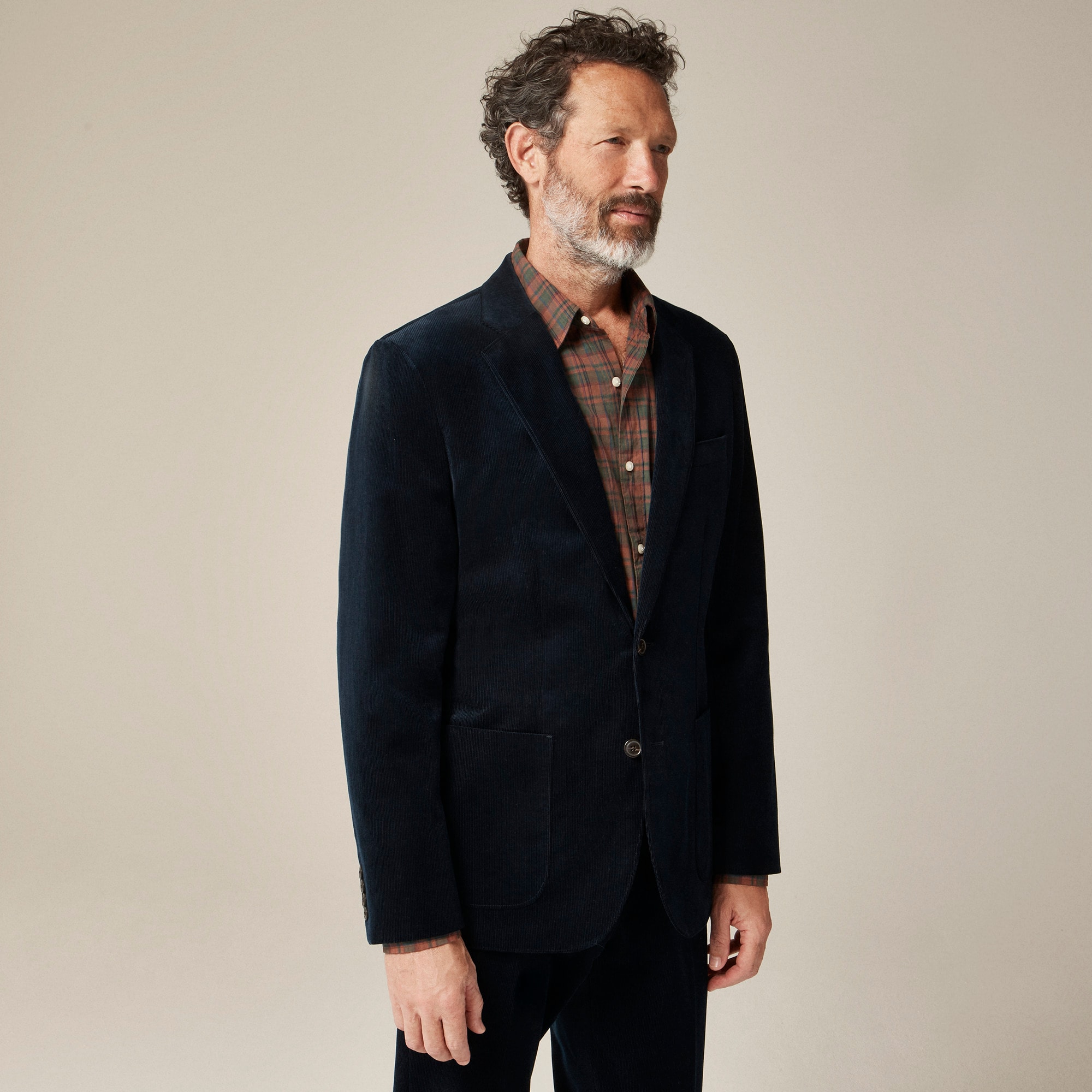 Ludlow Slim-fit suit jacket in Italian corduroy