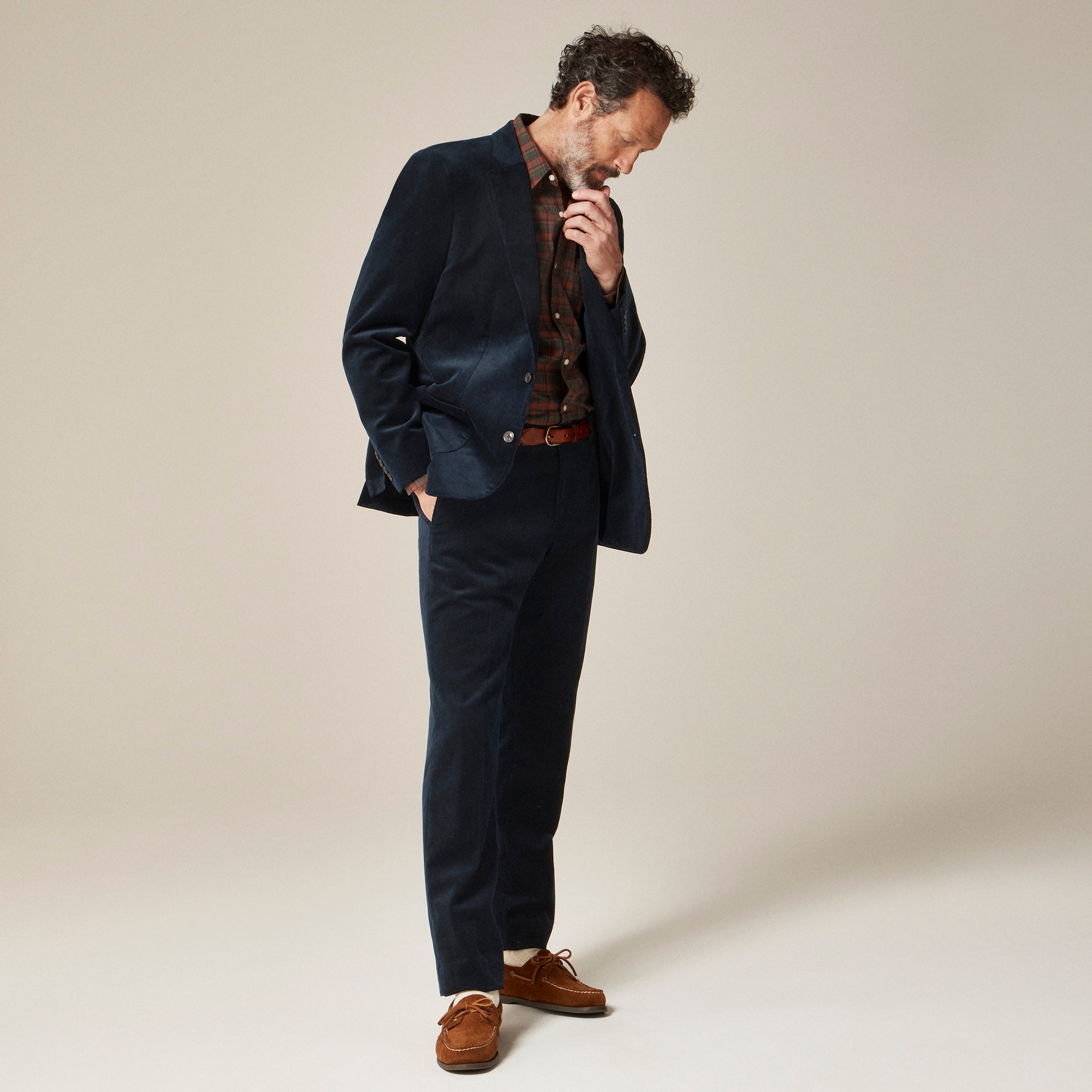 Ludlow Slim-fit suit jacket in Italian corduroy