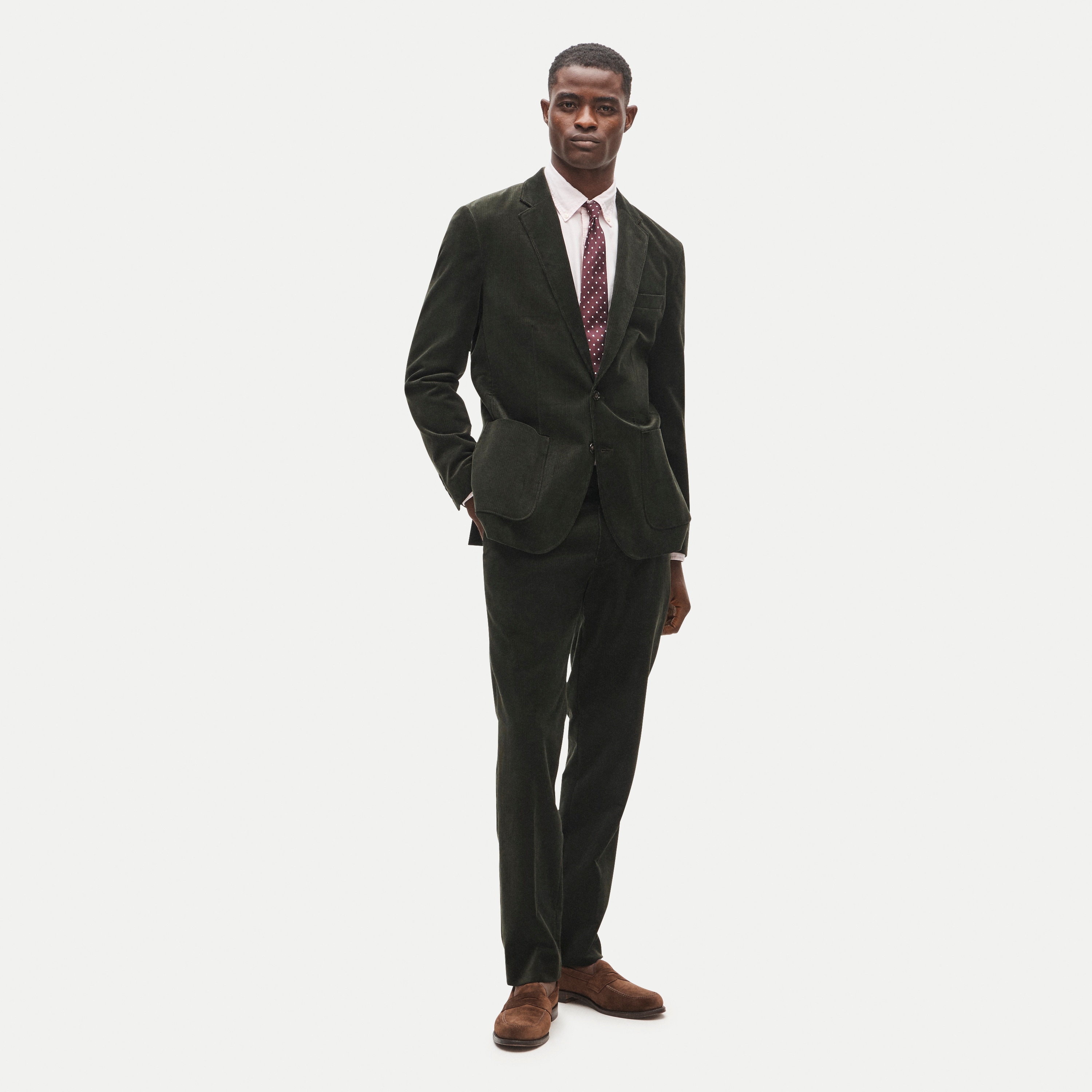 Ludlow Slim-fit suit jacket in Italian corduroy