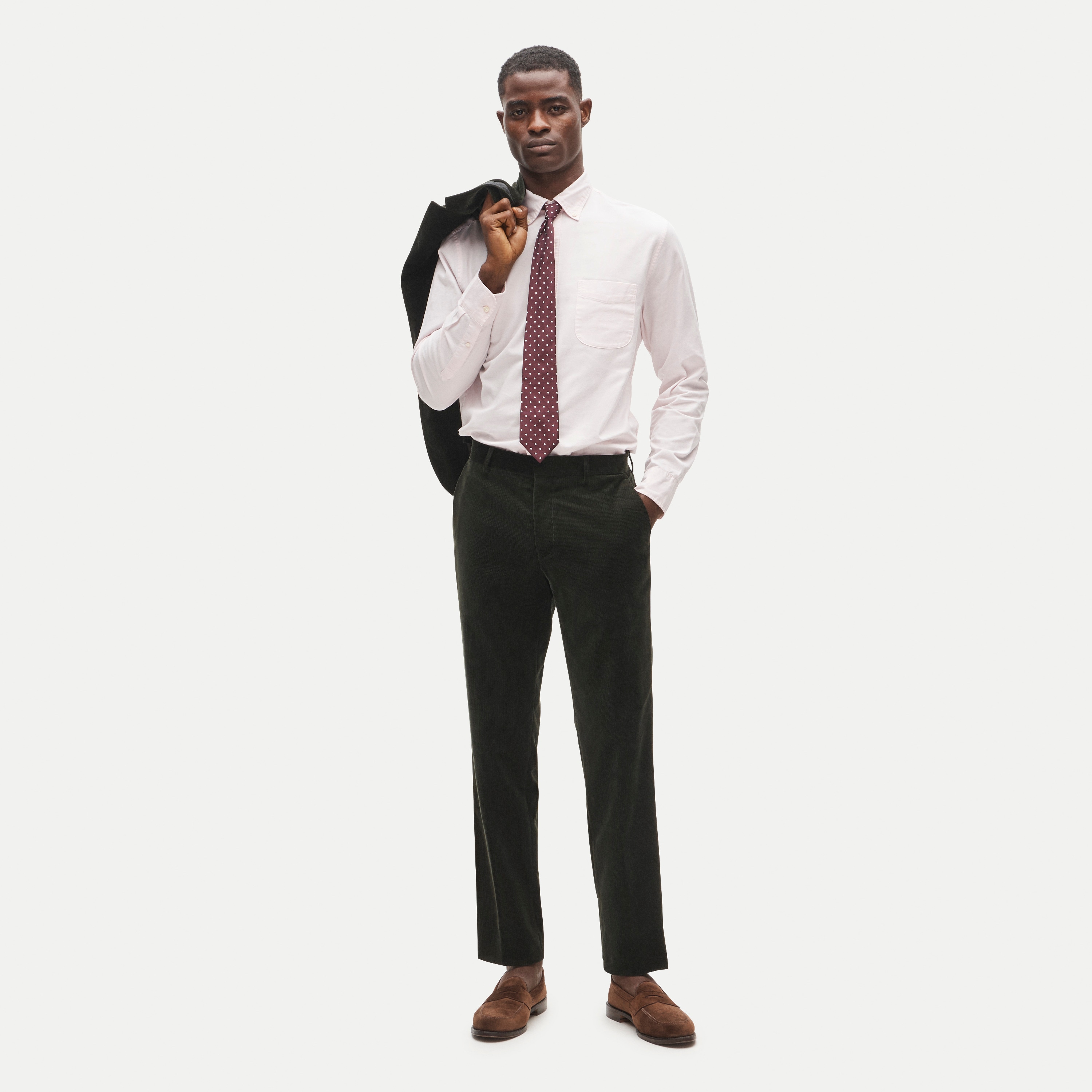 Ludlow Slim-fit suit pant in Italian corduroy