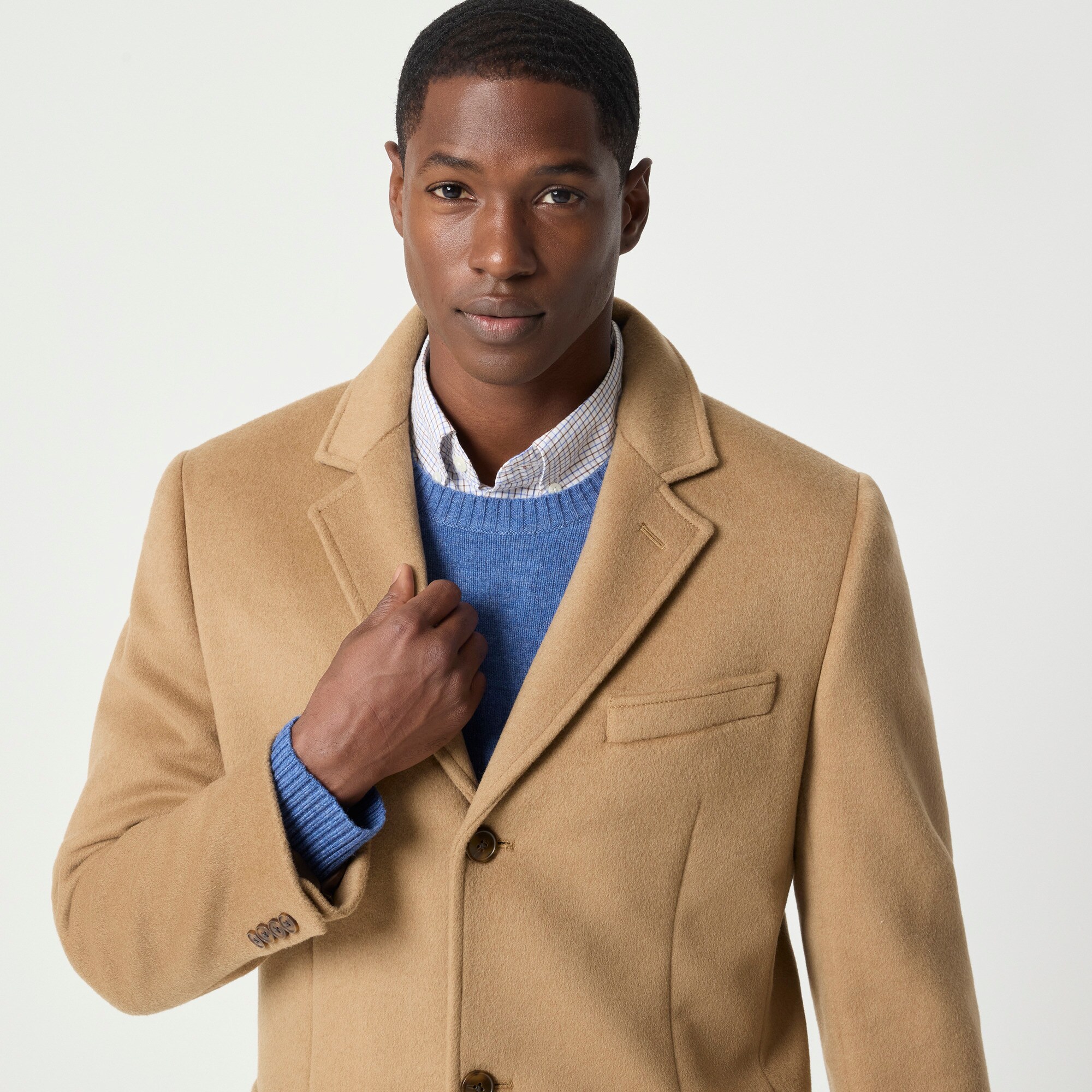 Wool-blend topcoat
