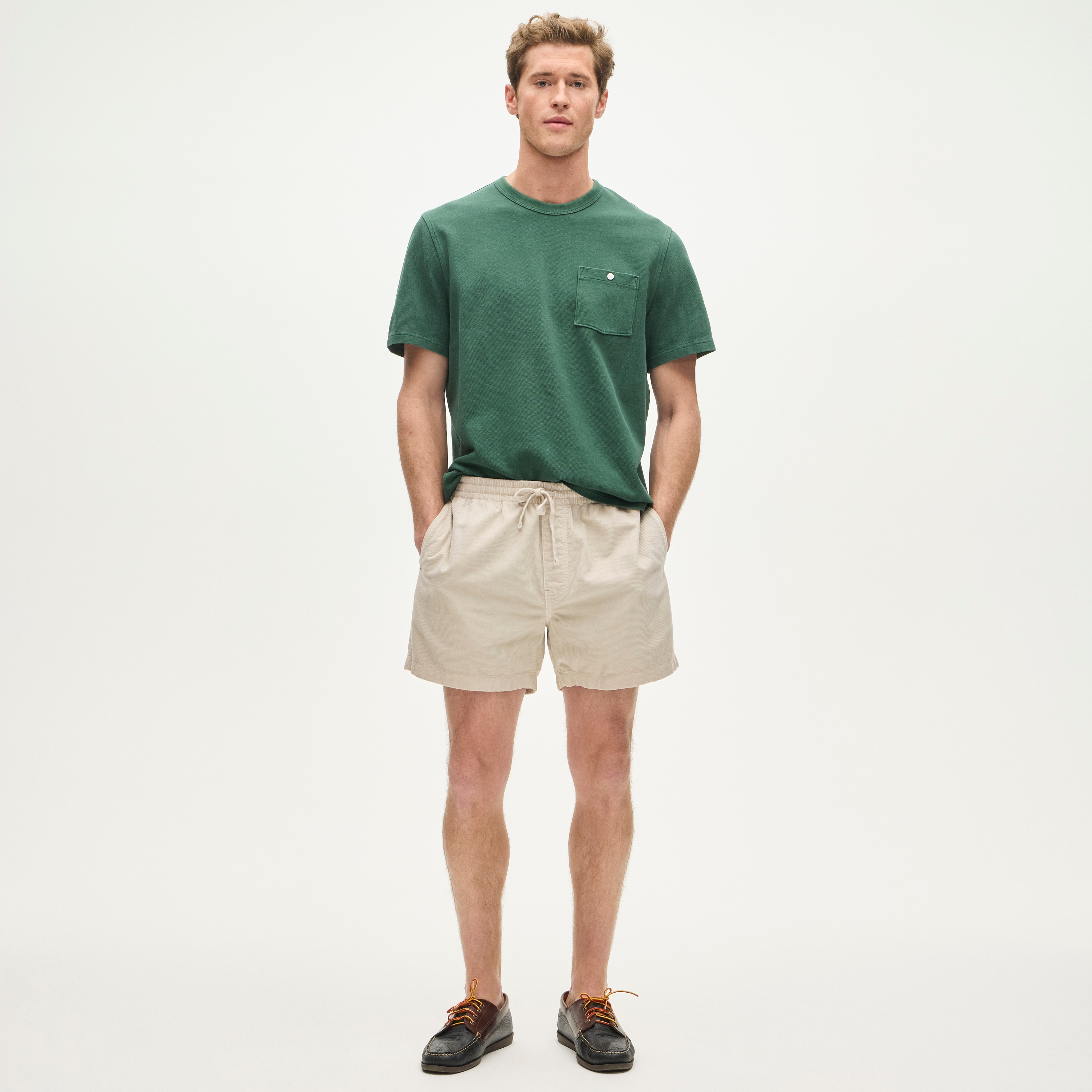 5" everyday drawstring short in corduroy