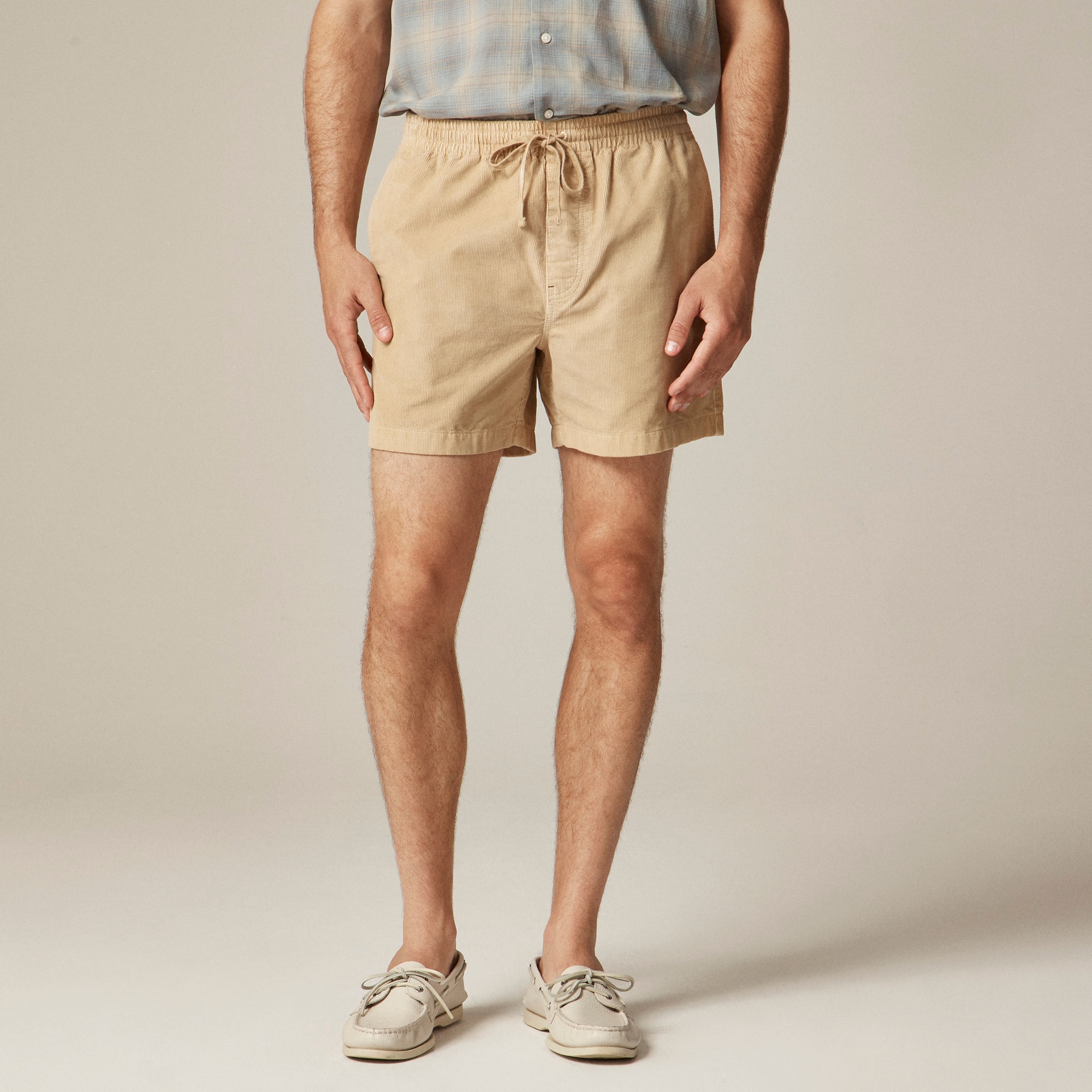 mens 5" everyday drawstring short in corduroy