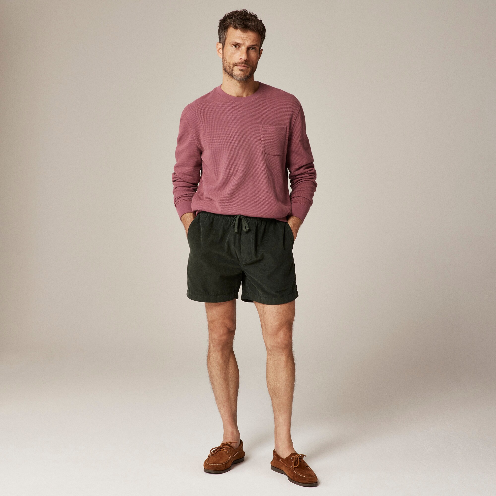 Everyday drawstring short in corduroy