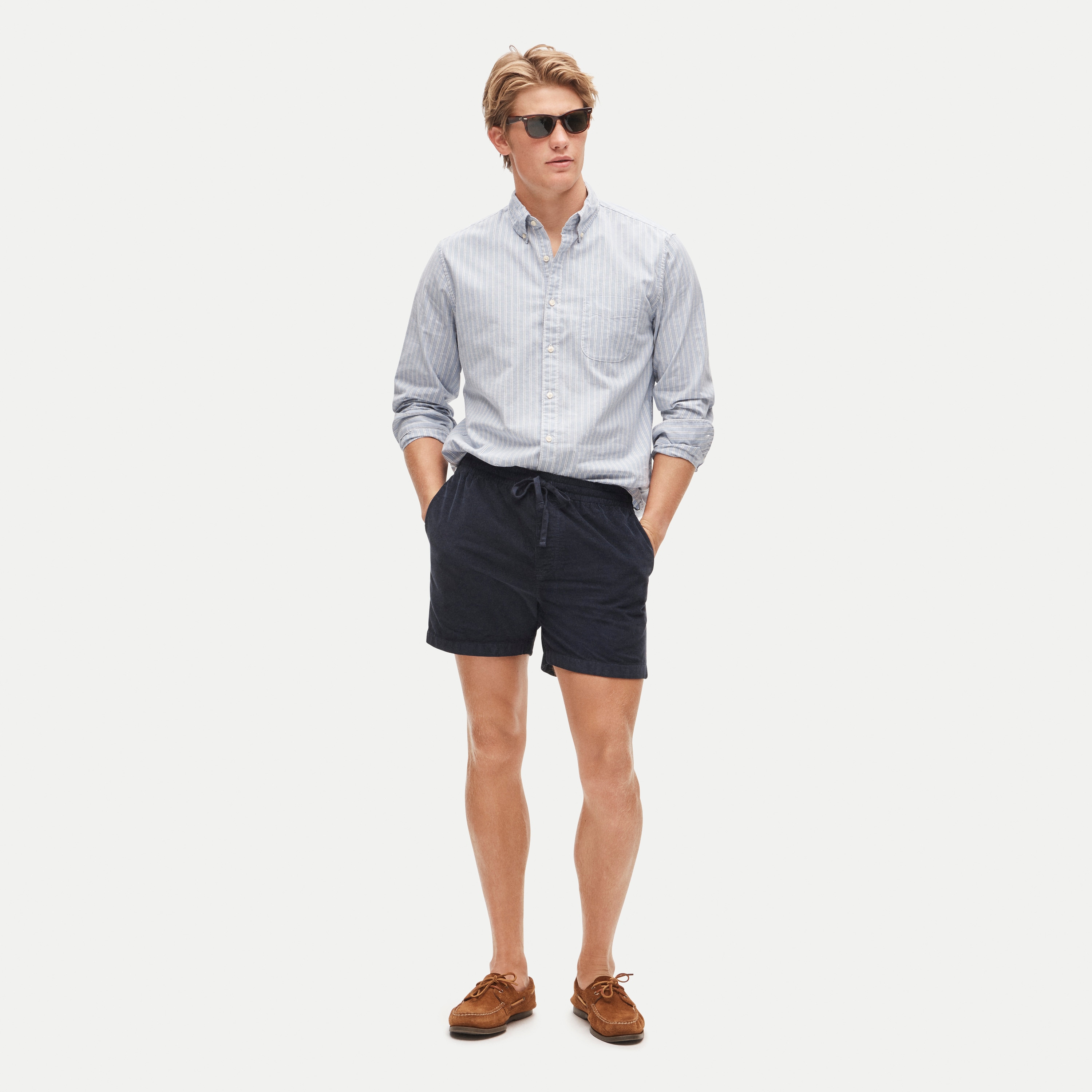 5" everyday drawstring short in corduroy