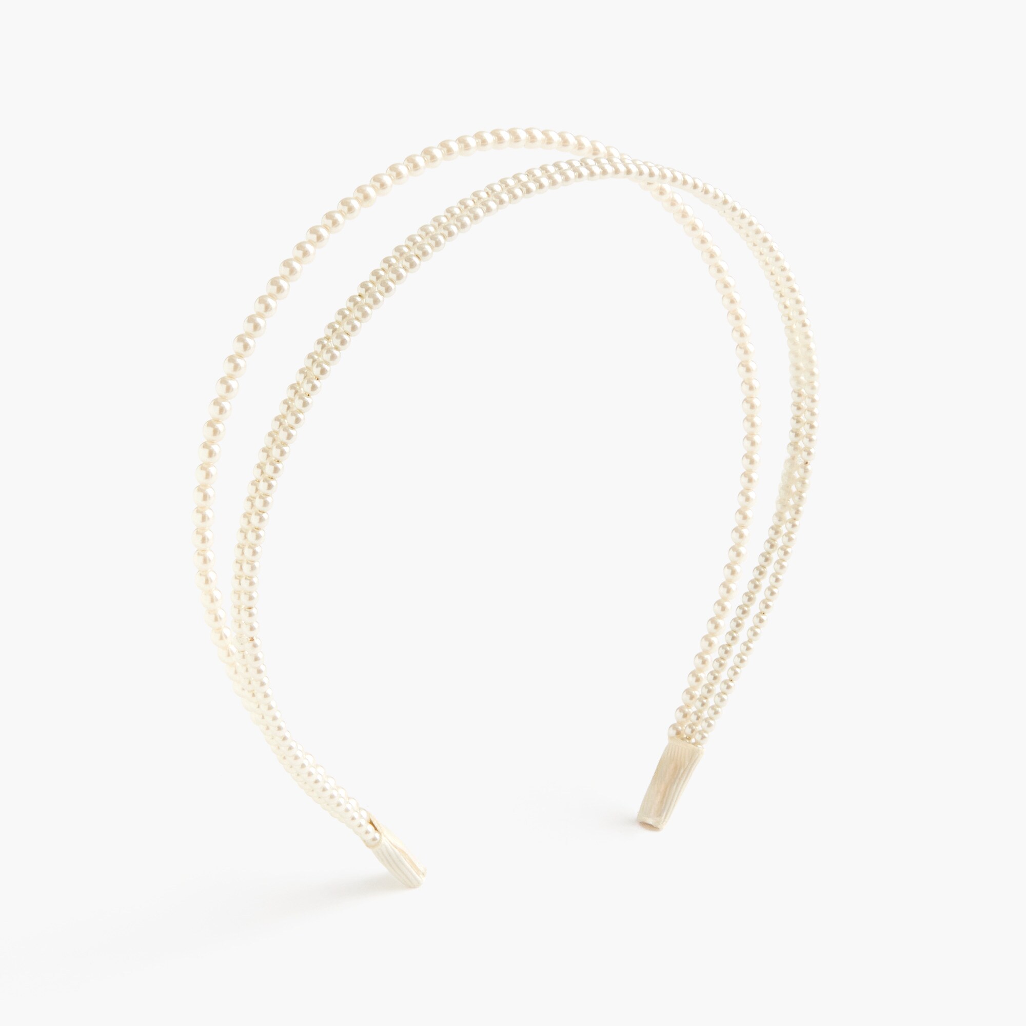Beaded pearl headband