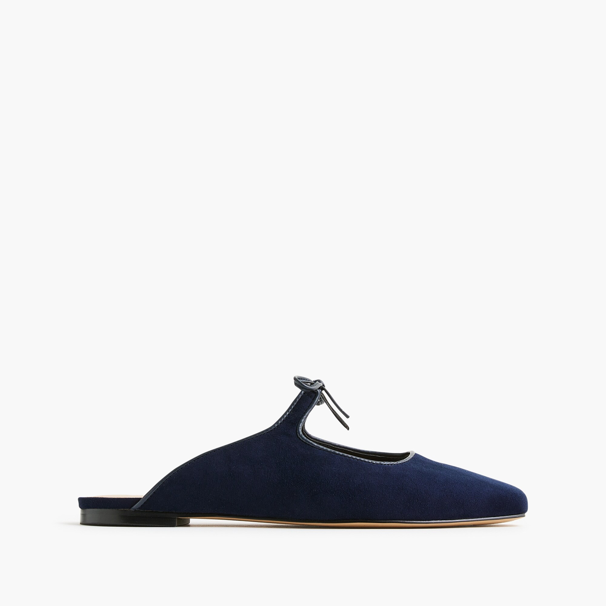 Bow slip-on mules