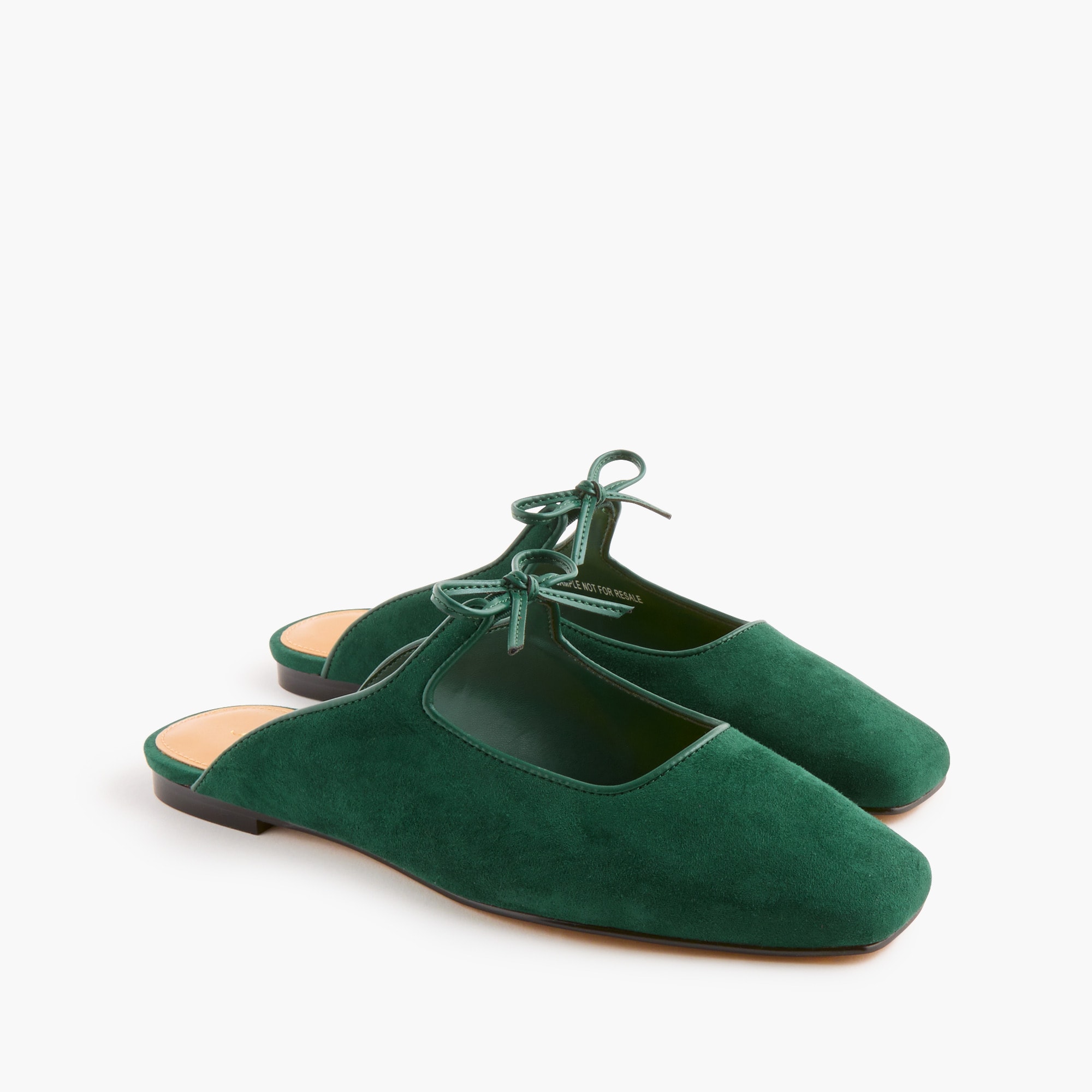 Bow slip-on mules