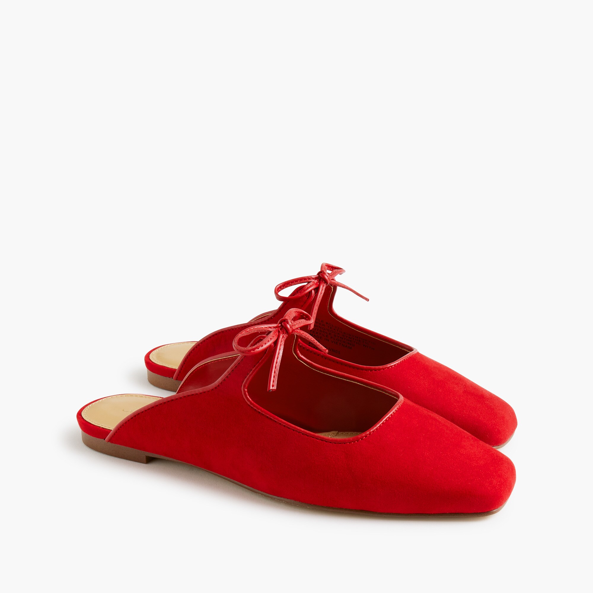 bow slip-on mules for women