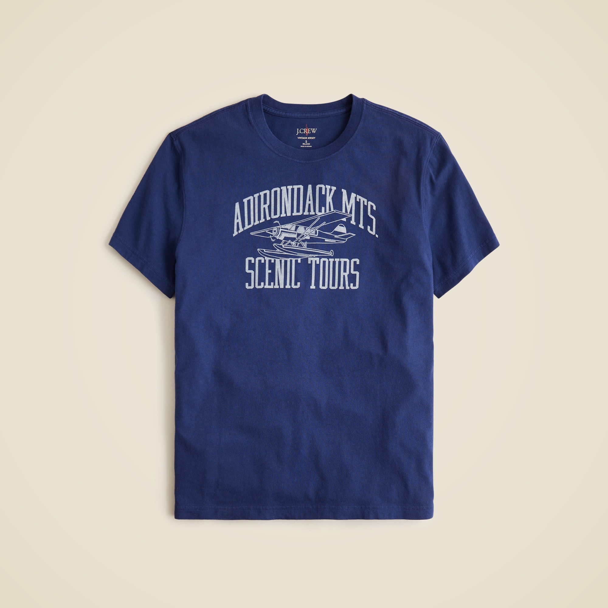  Vintage-wash cotton &quot;Adirondacks&quot; graphic T-shirt