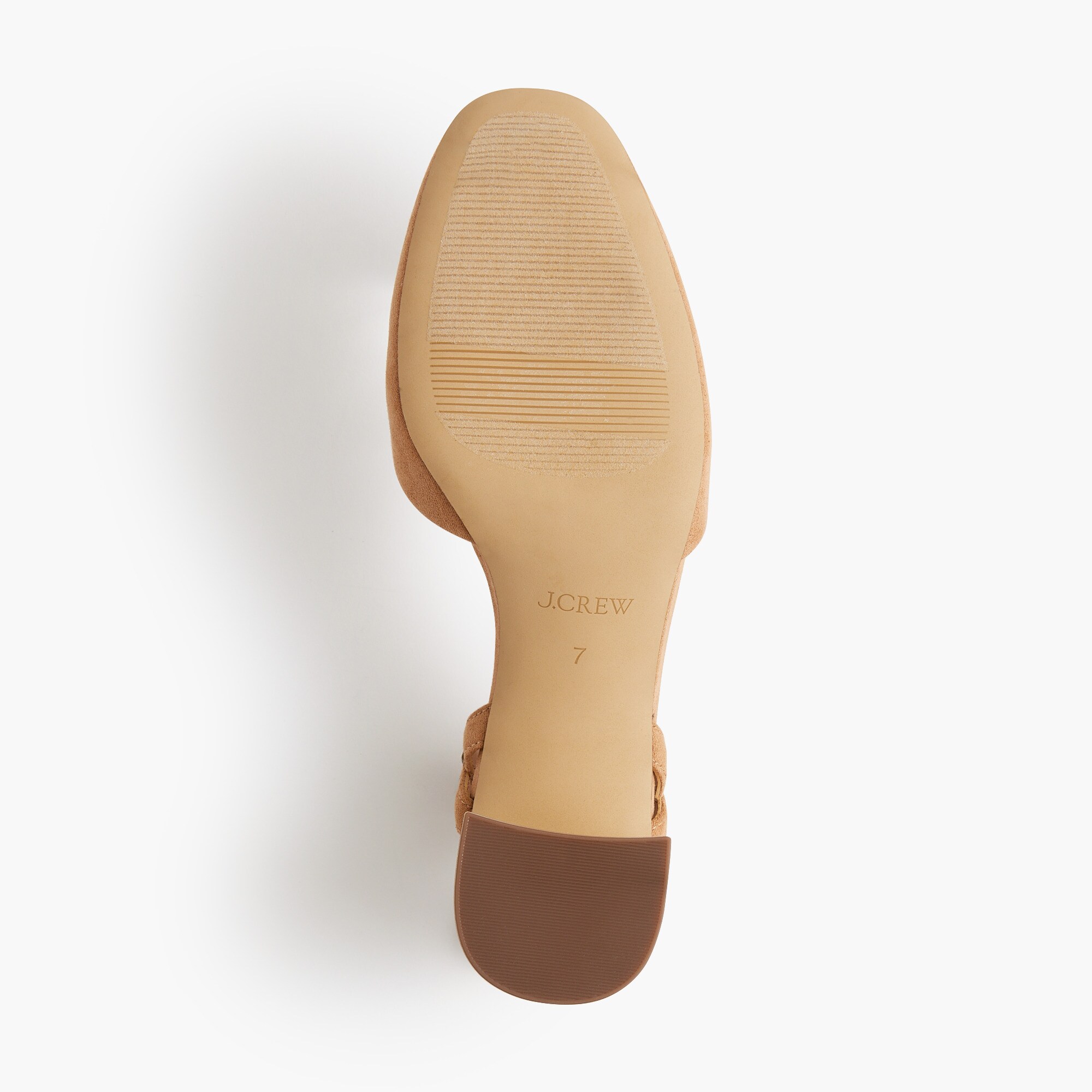 Microsuede ankle-strap heels