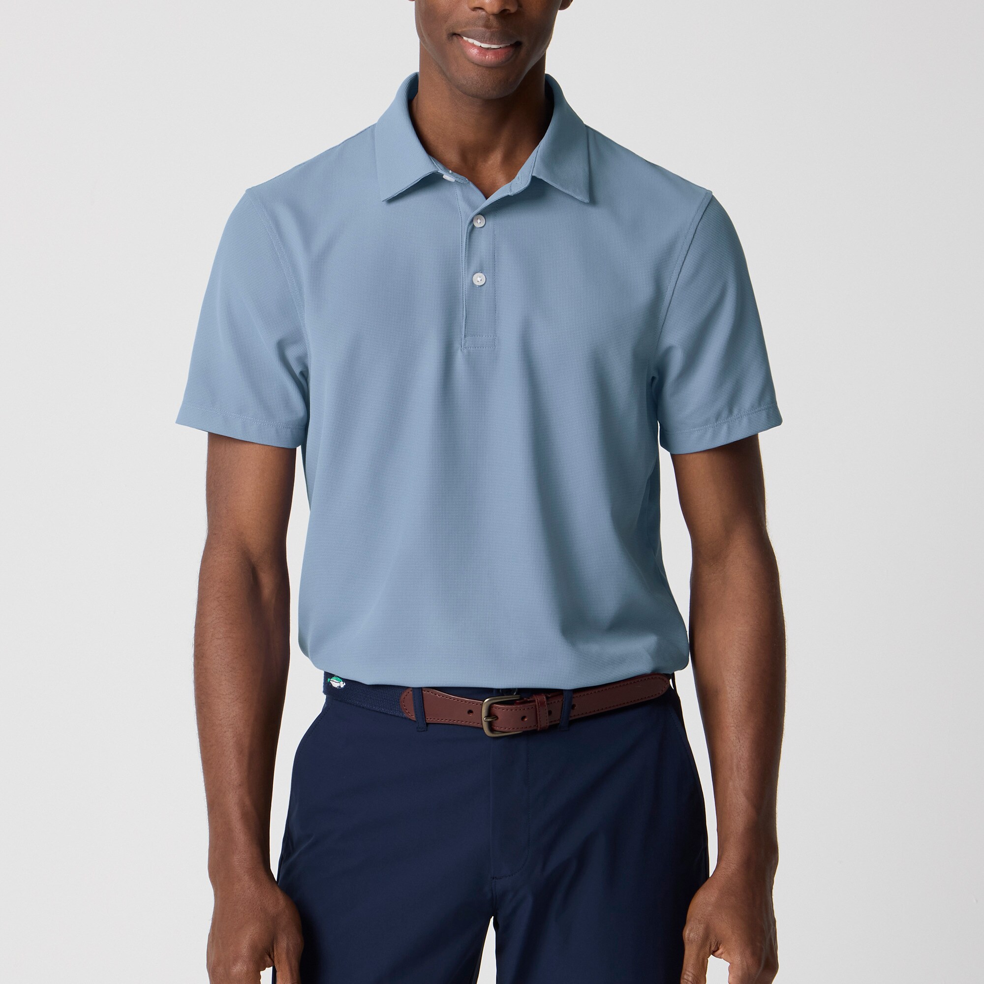 Waffle performance polo shirt
