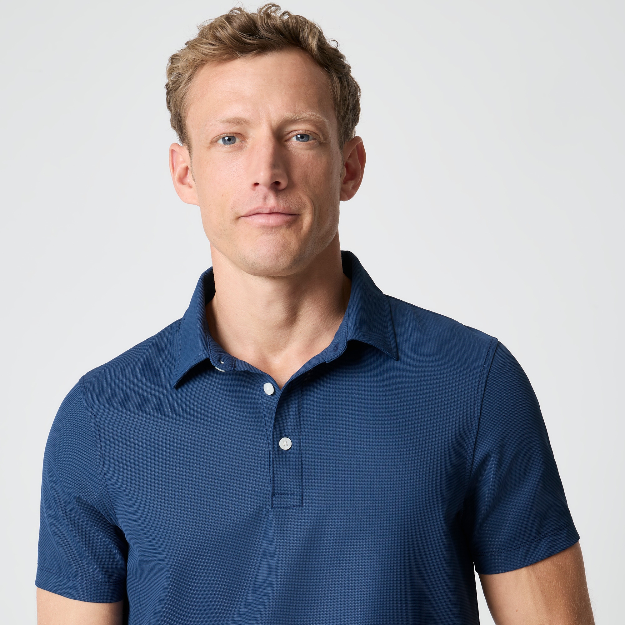 Waffle performance polo shirt