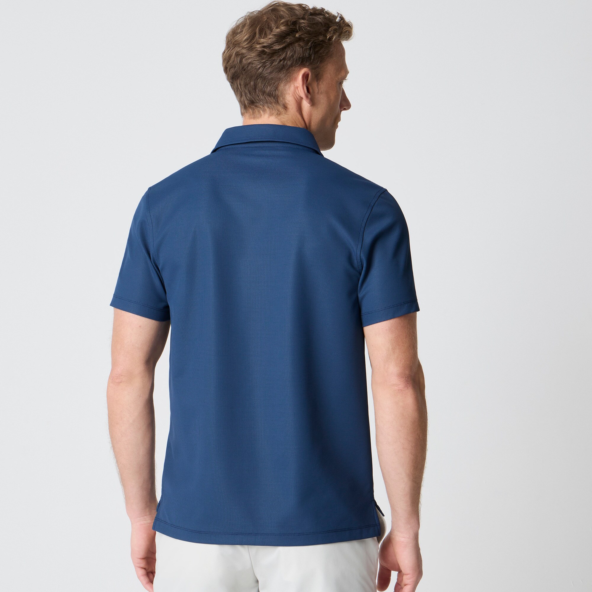 Waffle performance polo shirt