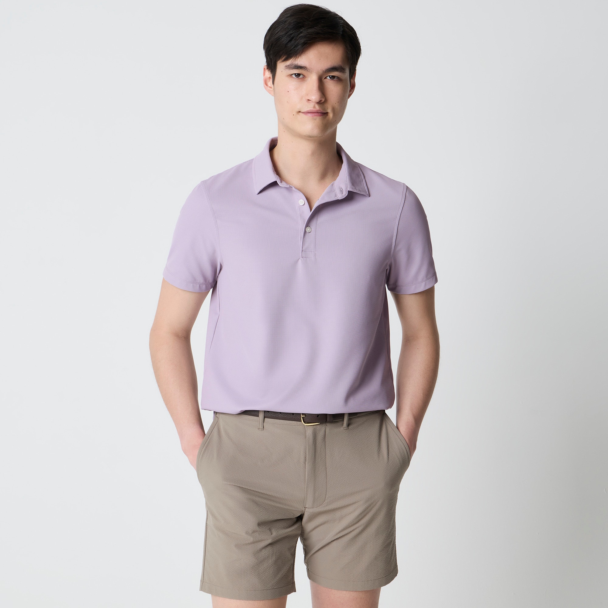 Waffle performance polo shirt