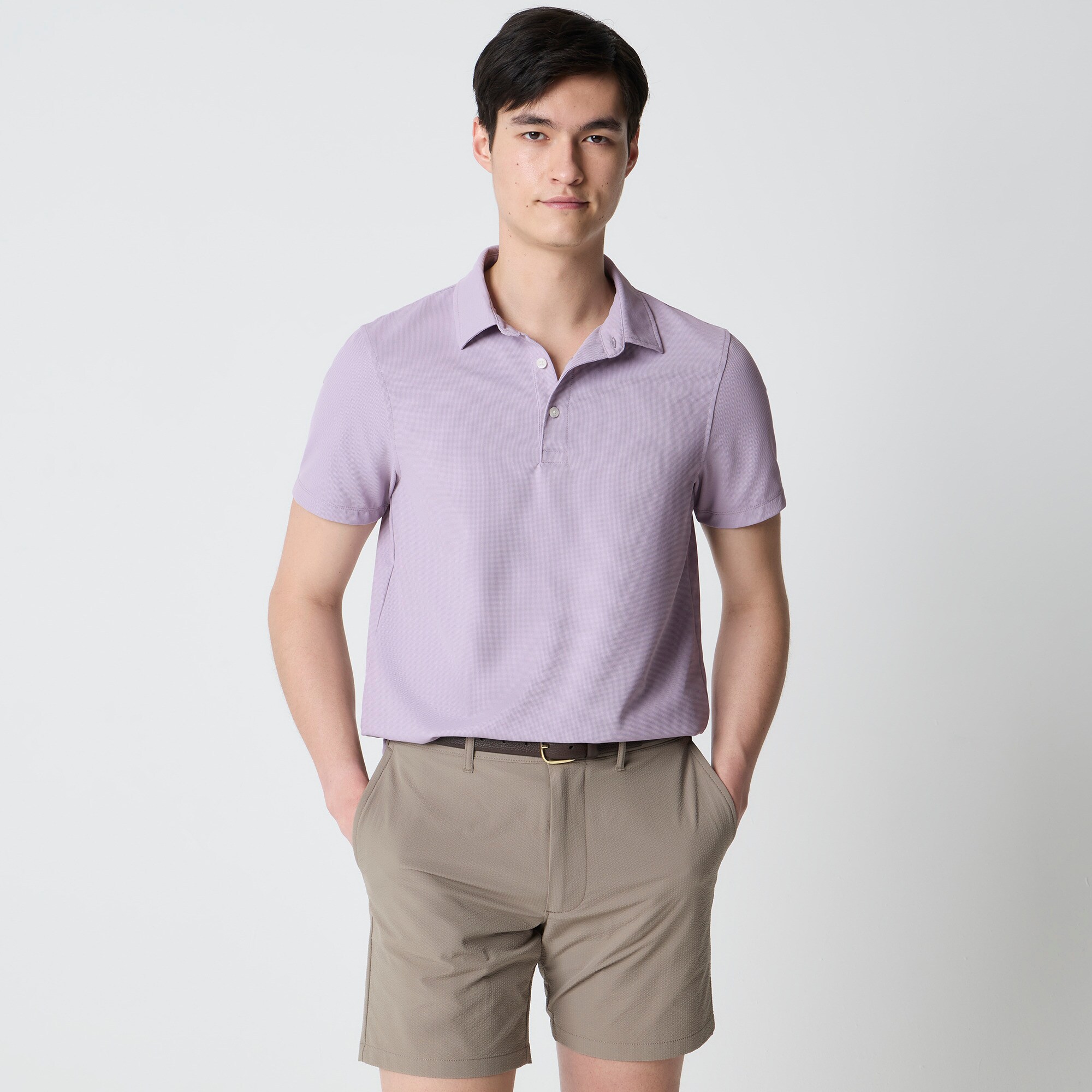 Waffle performance polo shirt