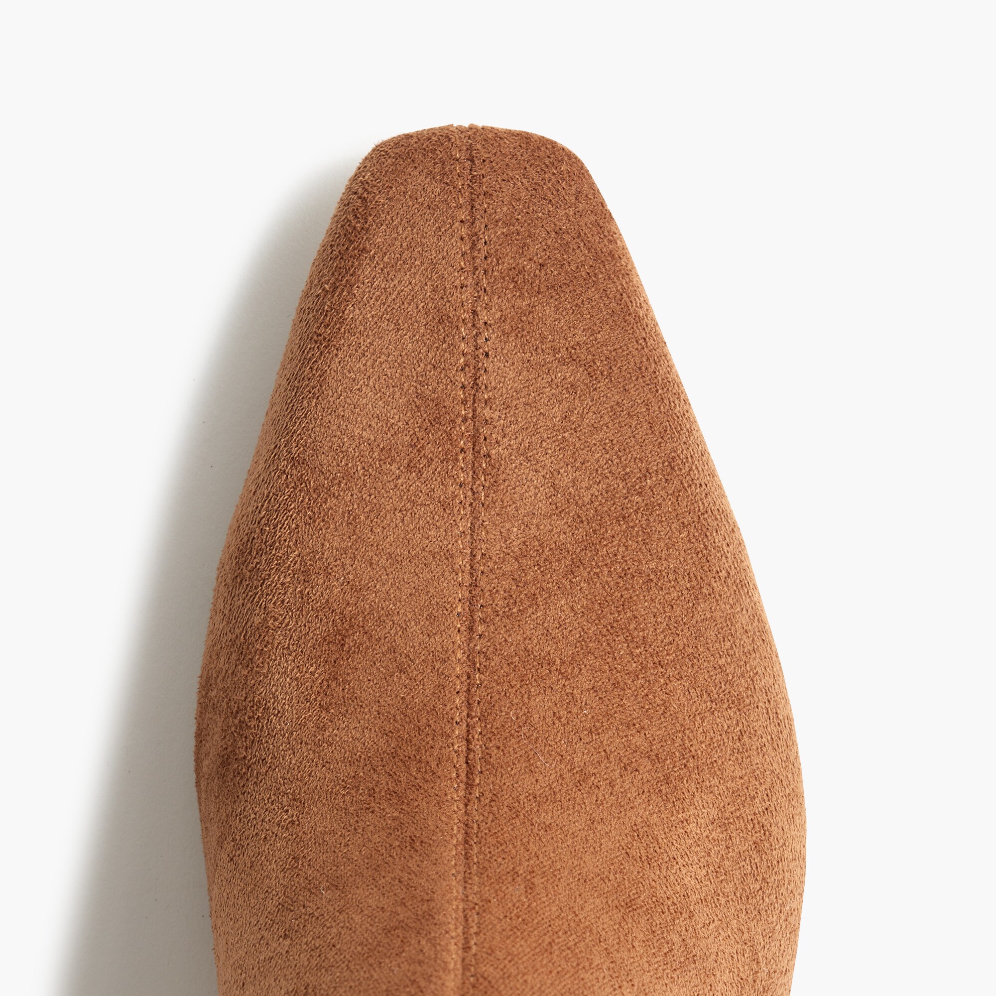 Sueded snip-toe booties