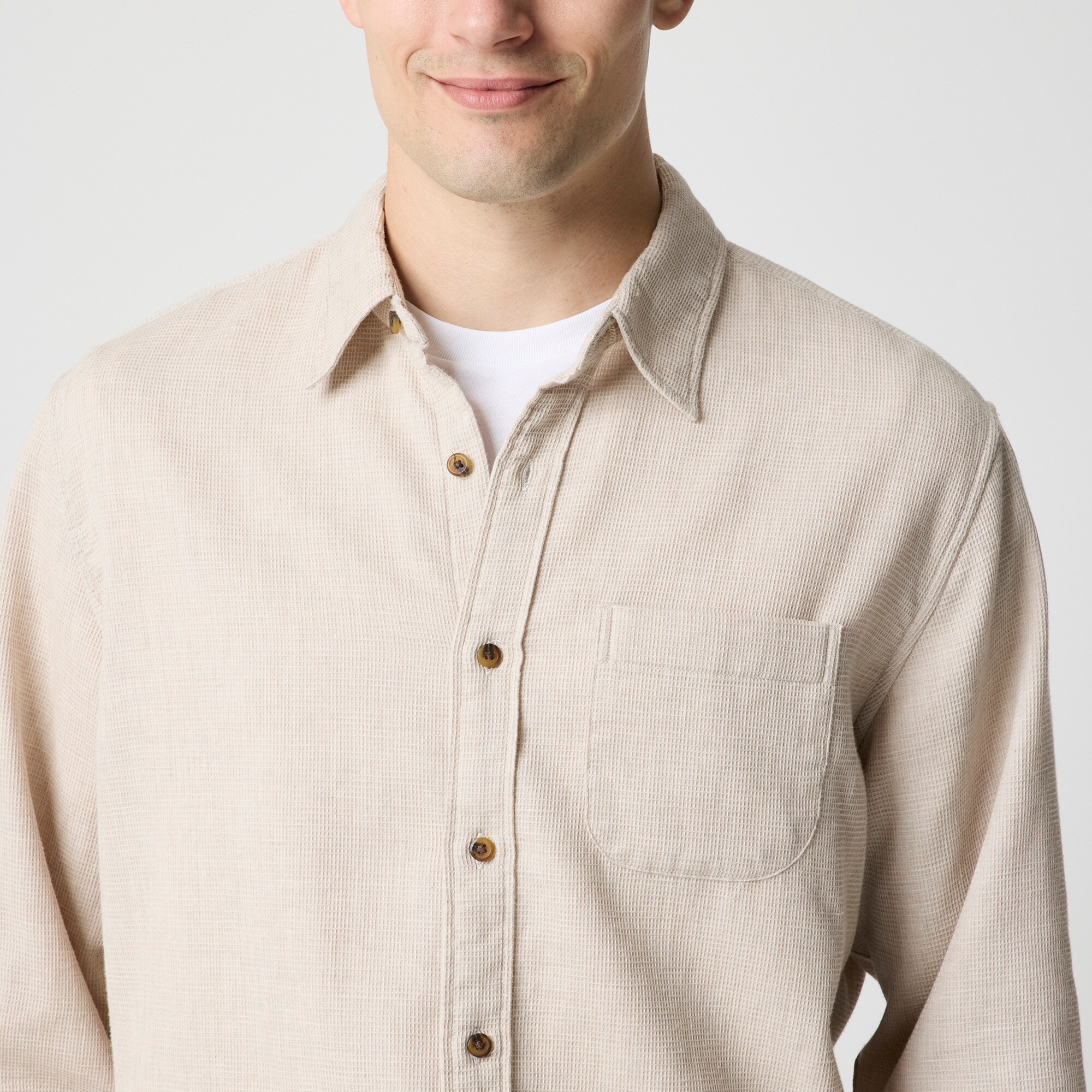 Waffle dobby shirt