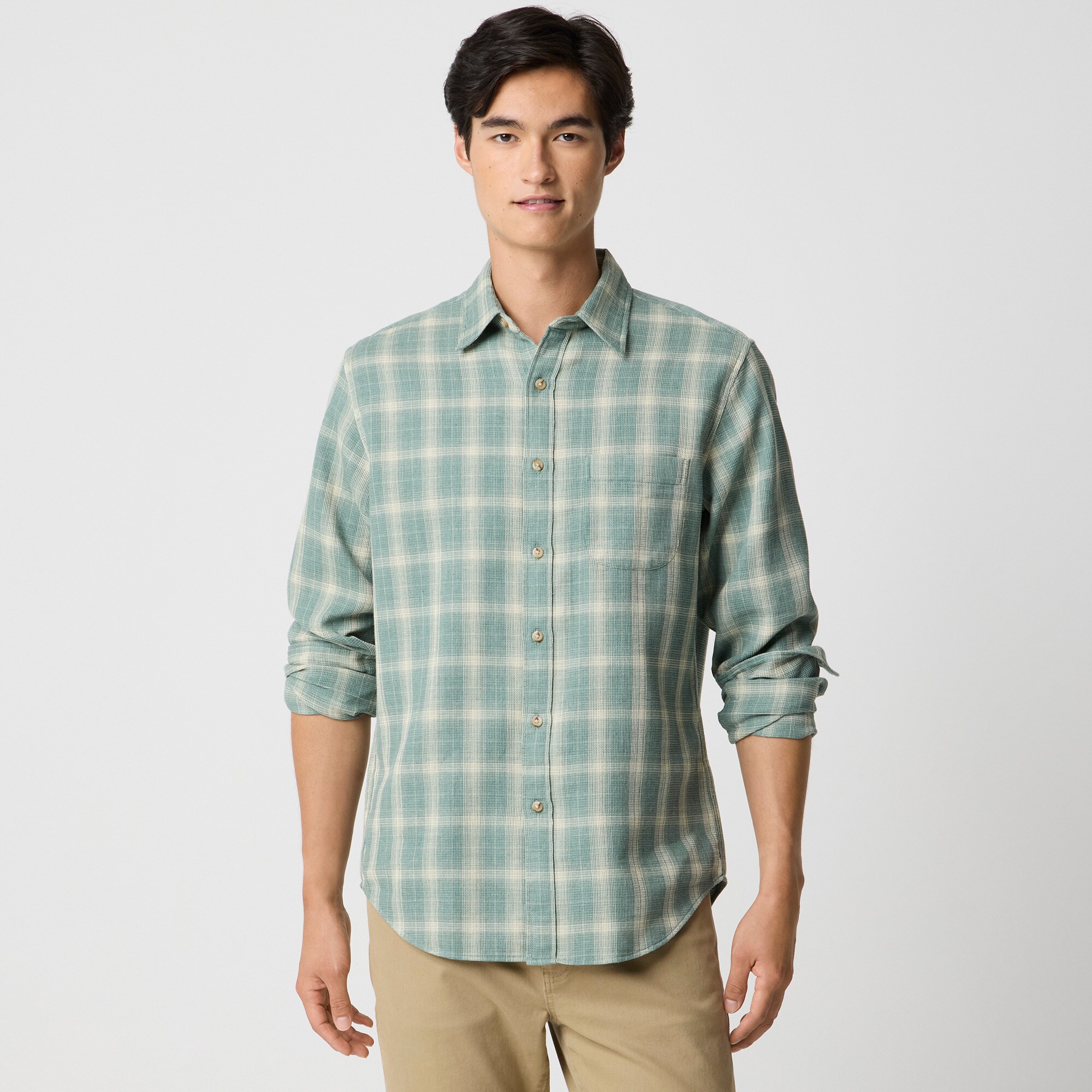 Waffle dobby shirt