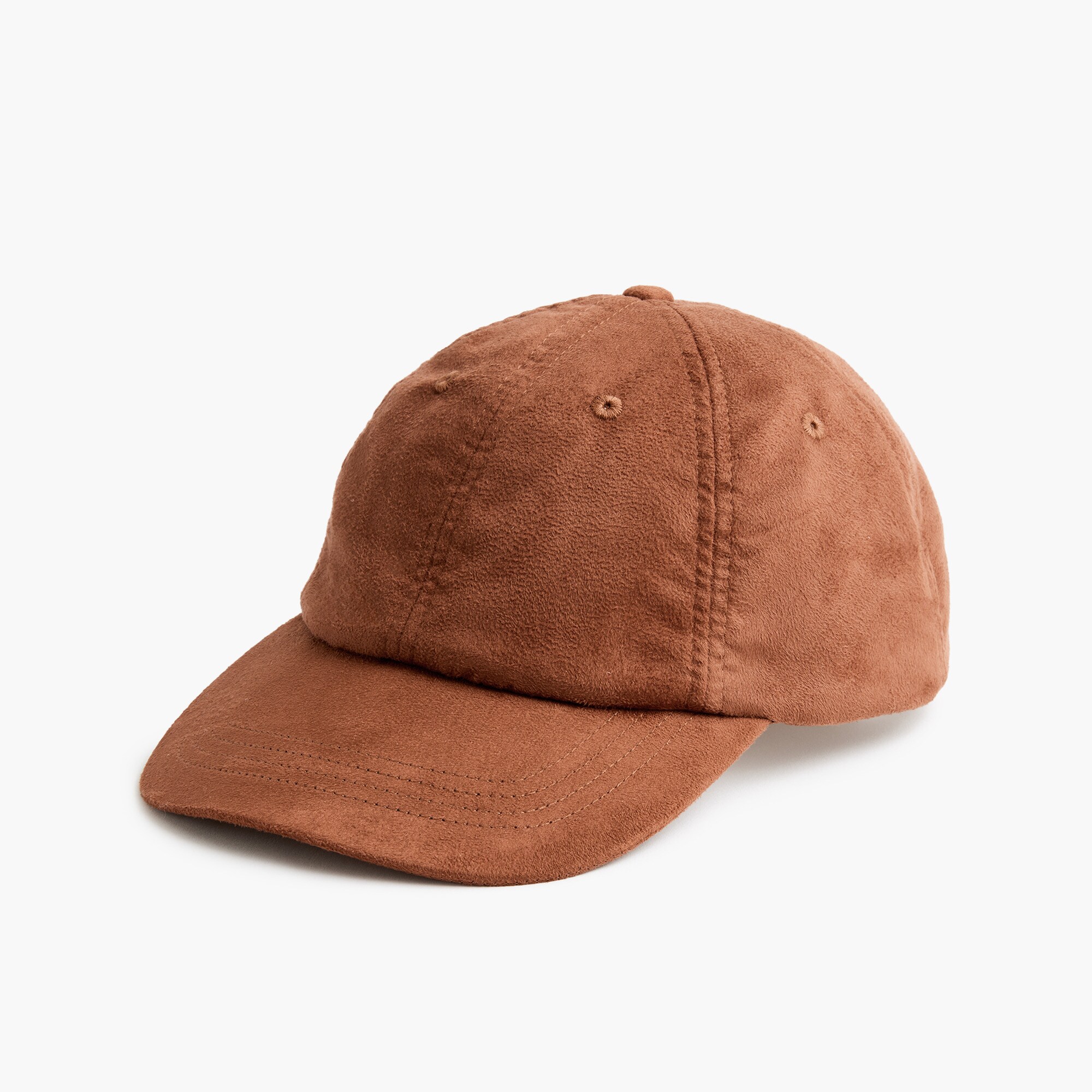 faux-suede baseball cap for women