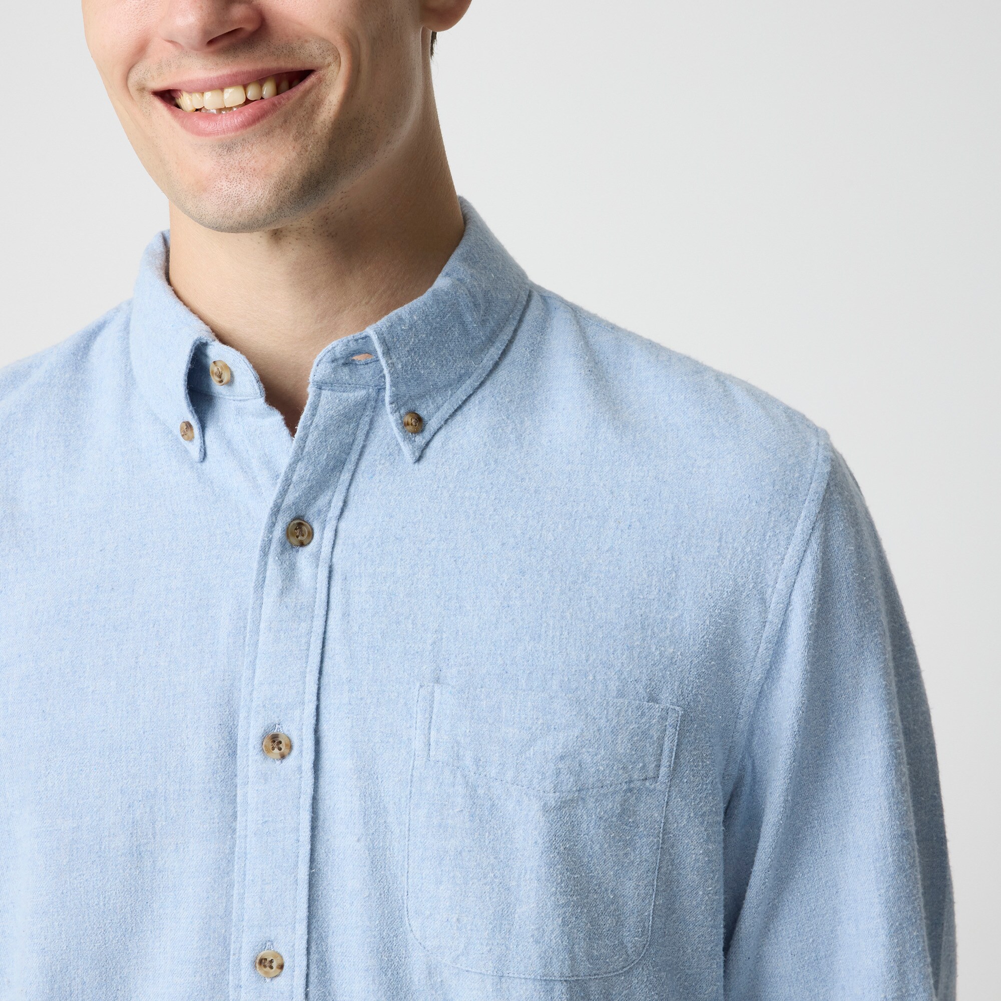 Brushed twill shirt
