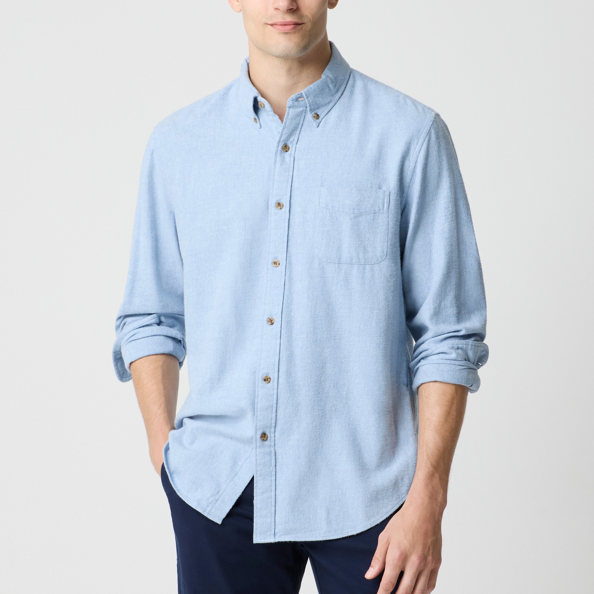 Brushed twill shirt