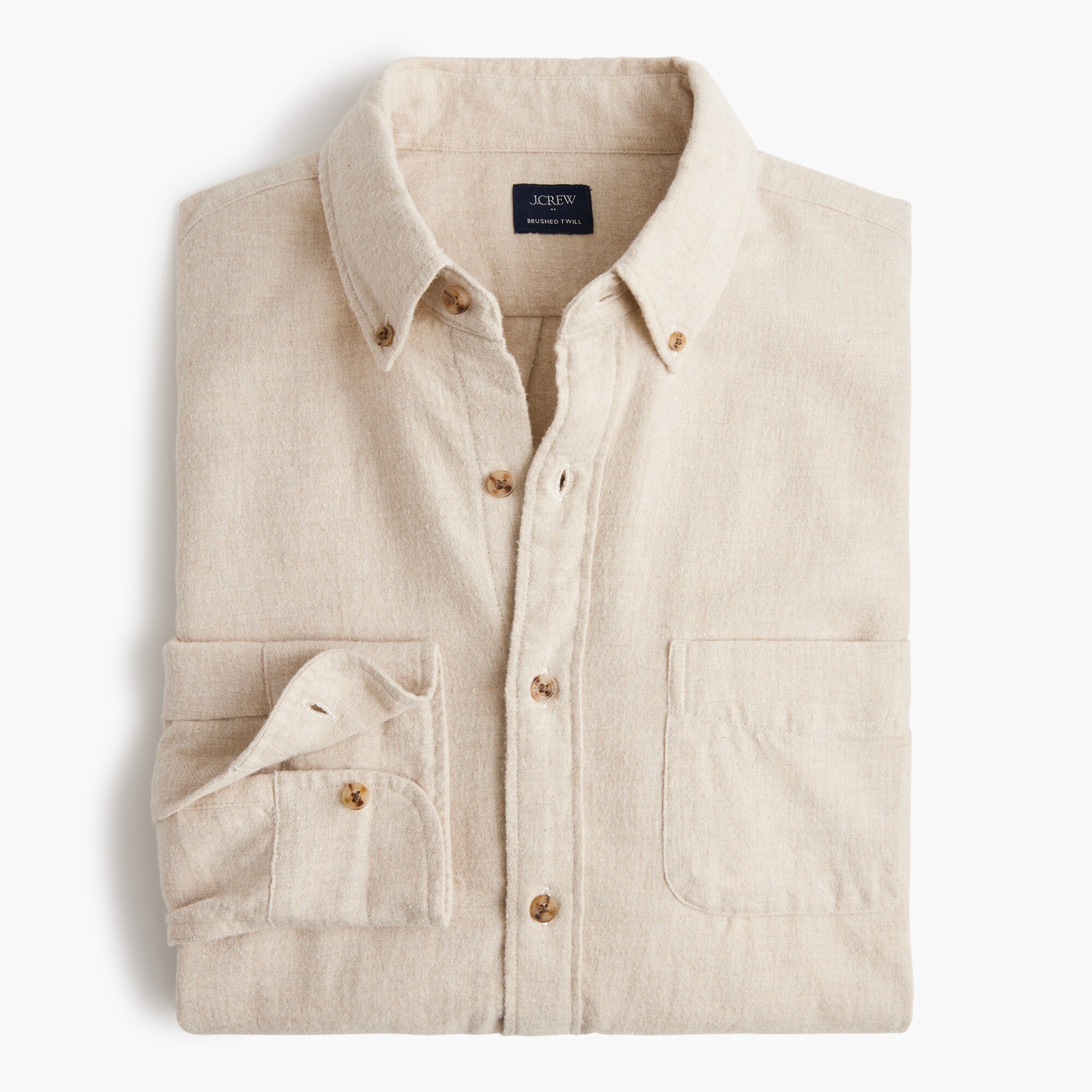 Brushed twill shirt