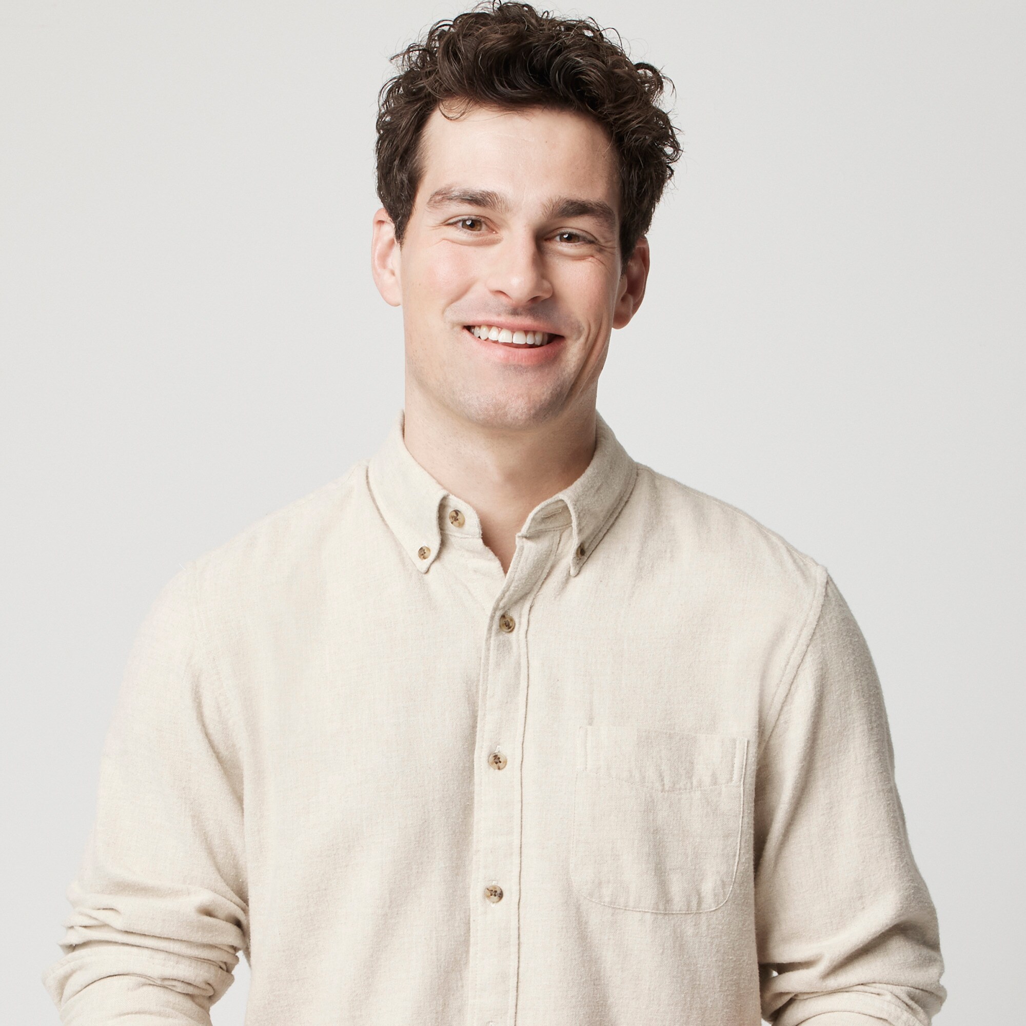 Brushed twill shirt