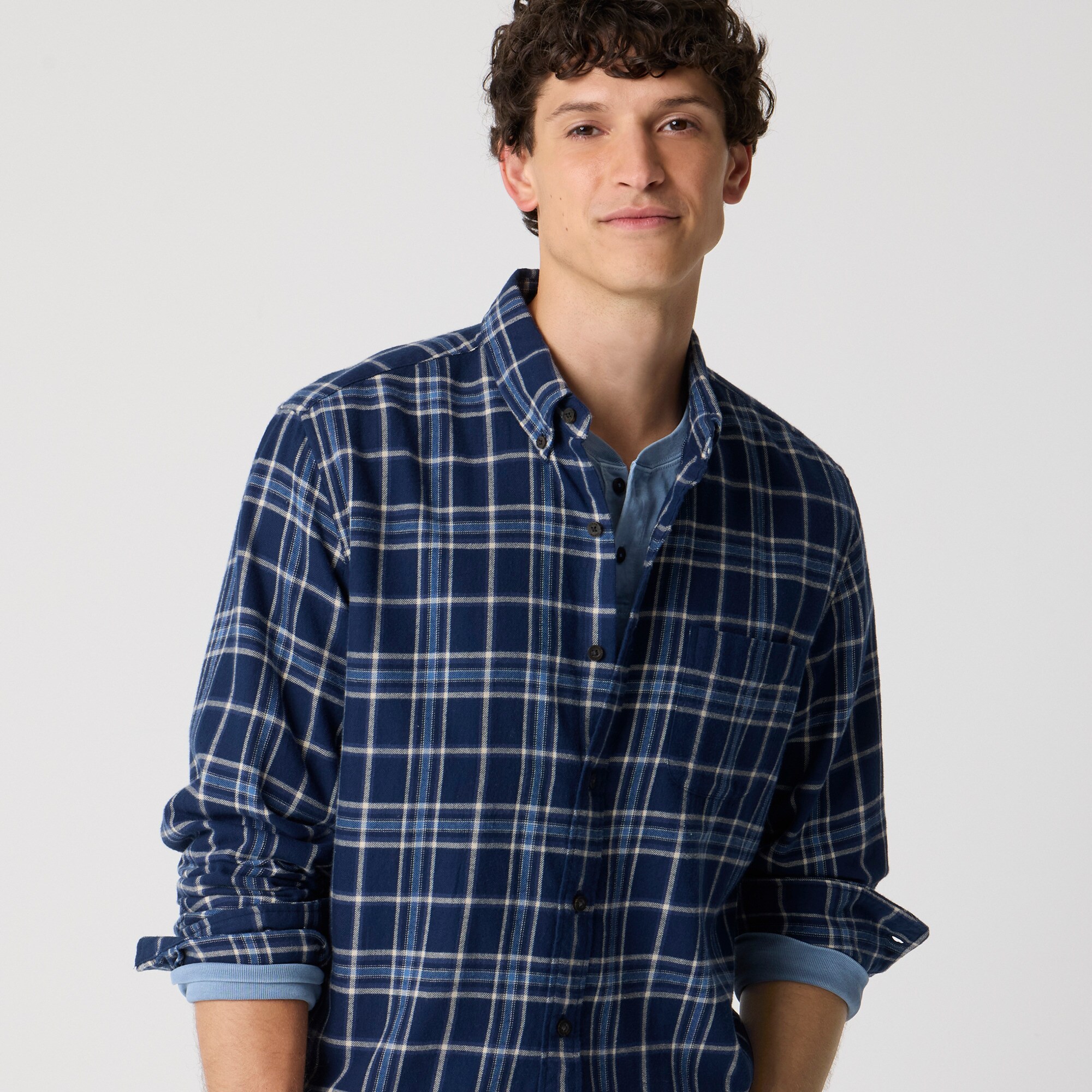 Brushed twill shirt