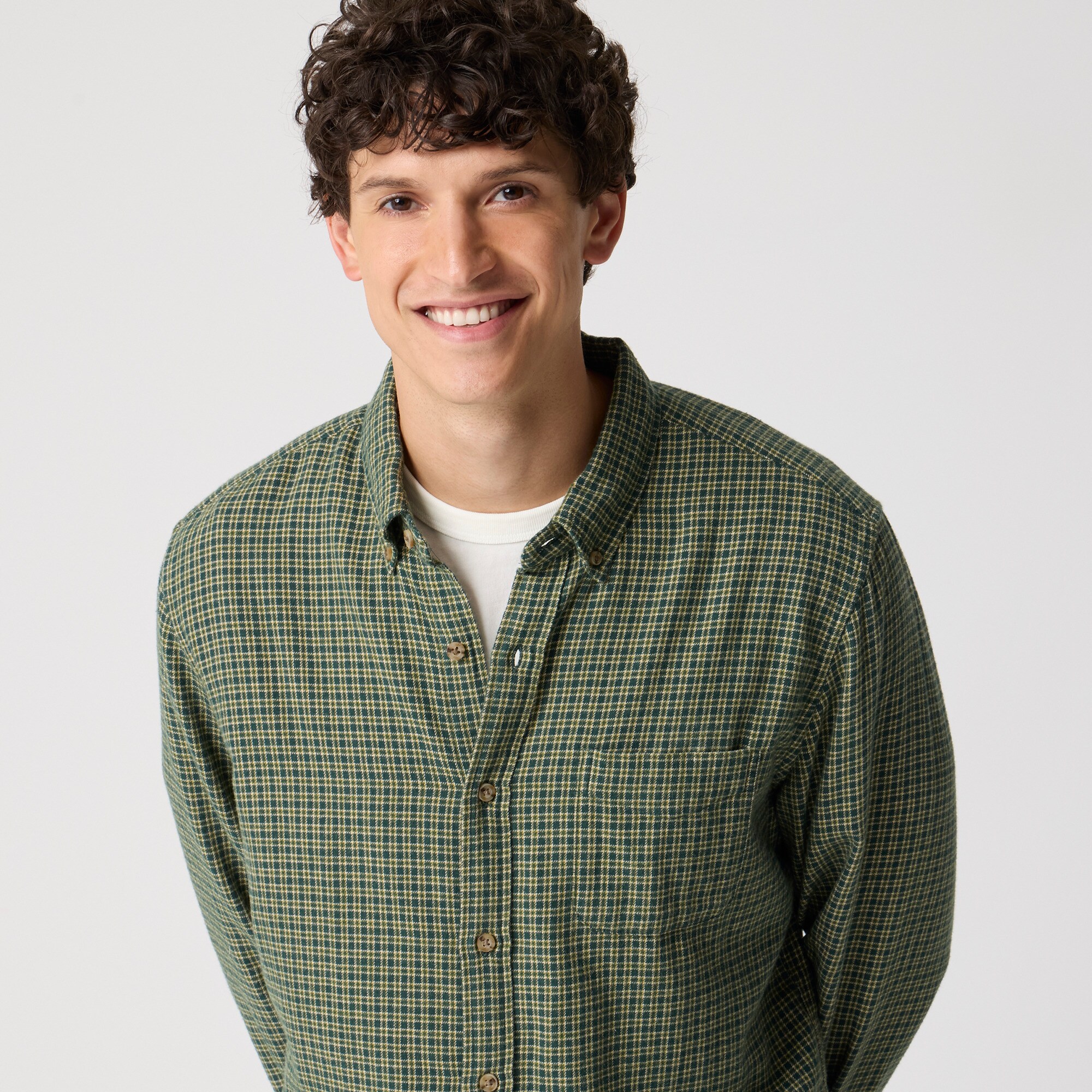 Brushed twill shirt