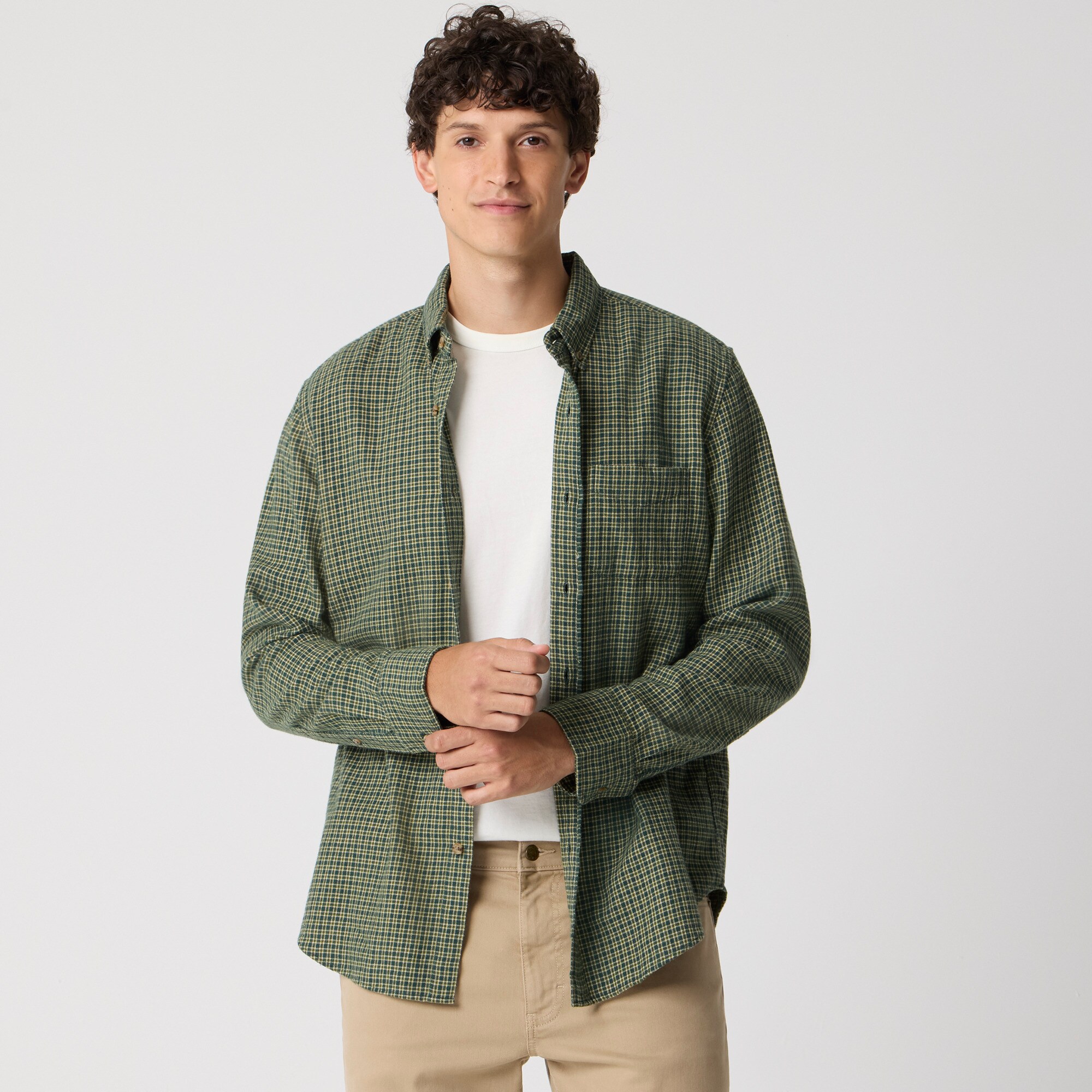 Brushed twill shirt