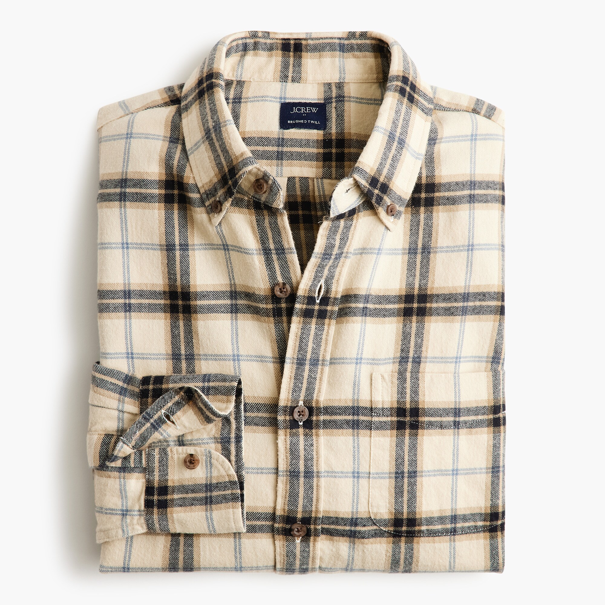 Brushed twill shirt