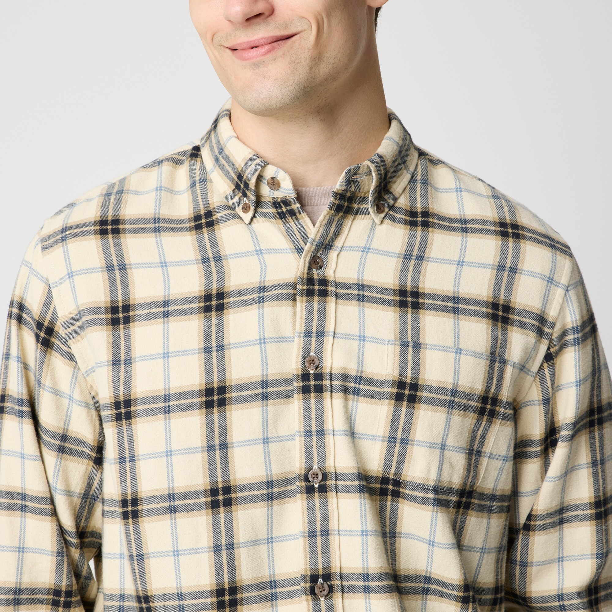 Brushed twill shirt