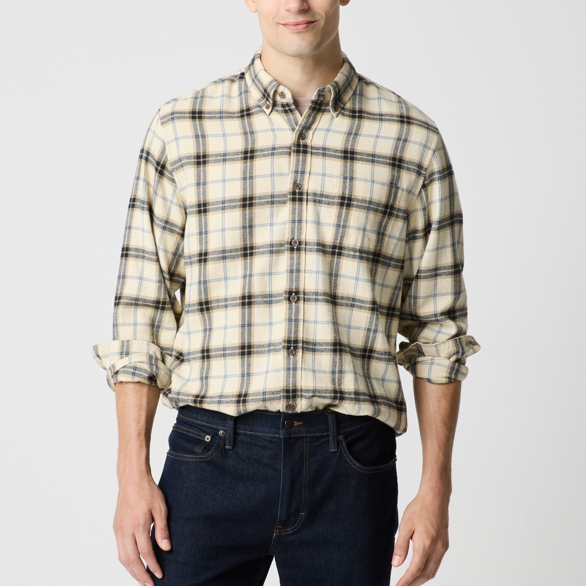 Brushed twill shirt