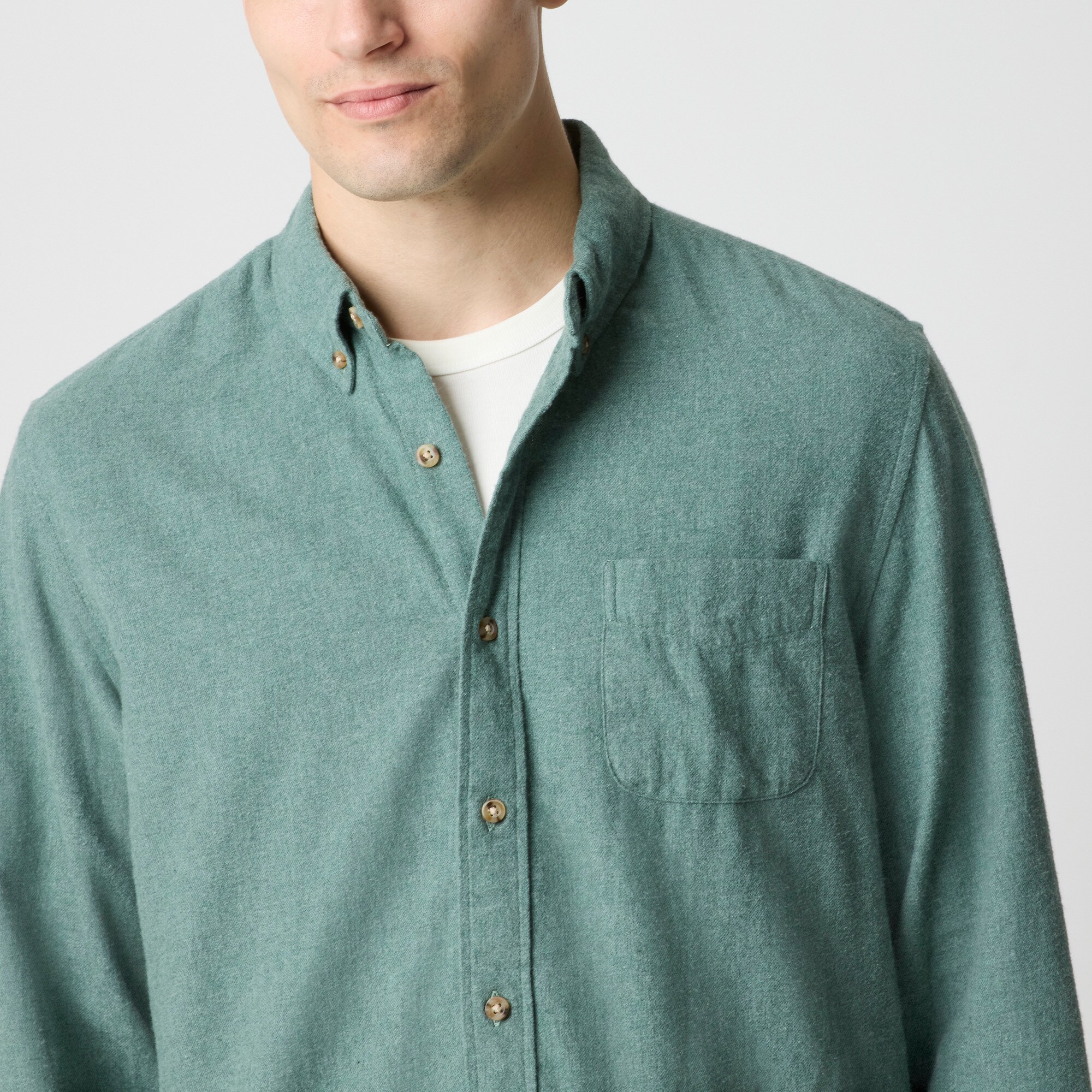 Brushed twill shirt